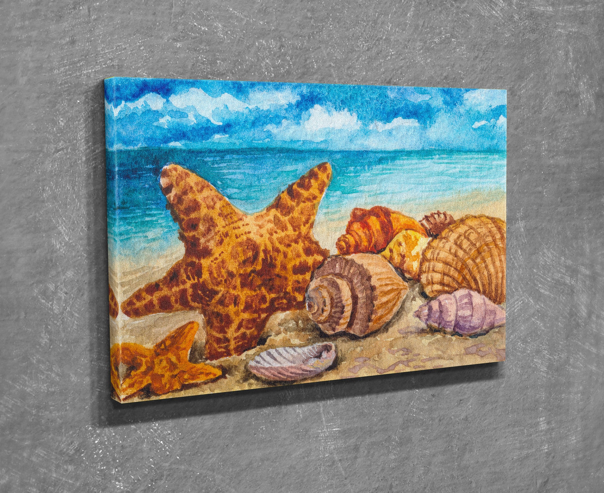 Quadro Decorativo em Tela com Moldura de Madeira - Impressão Digital Multicolor 30x40cm