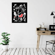 Quadro Decorativo em Tela com Moldura de Madeira - Impressão Digital Multicolor 30x40cm