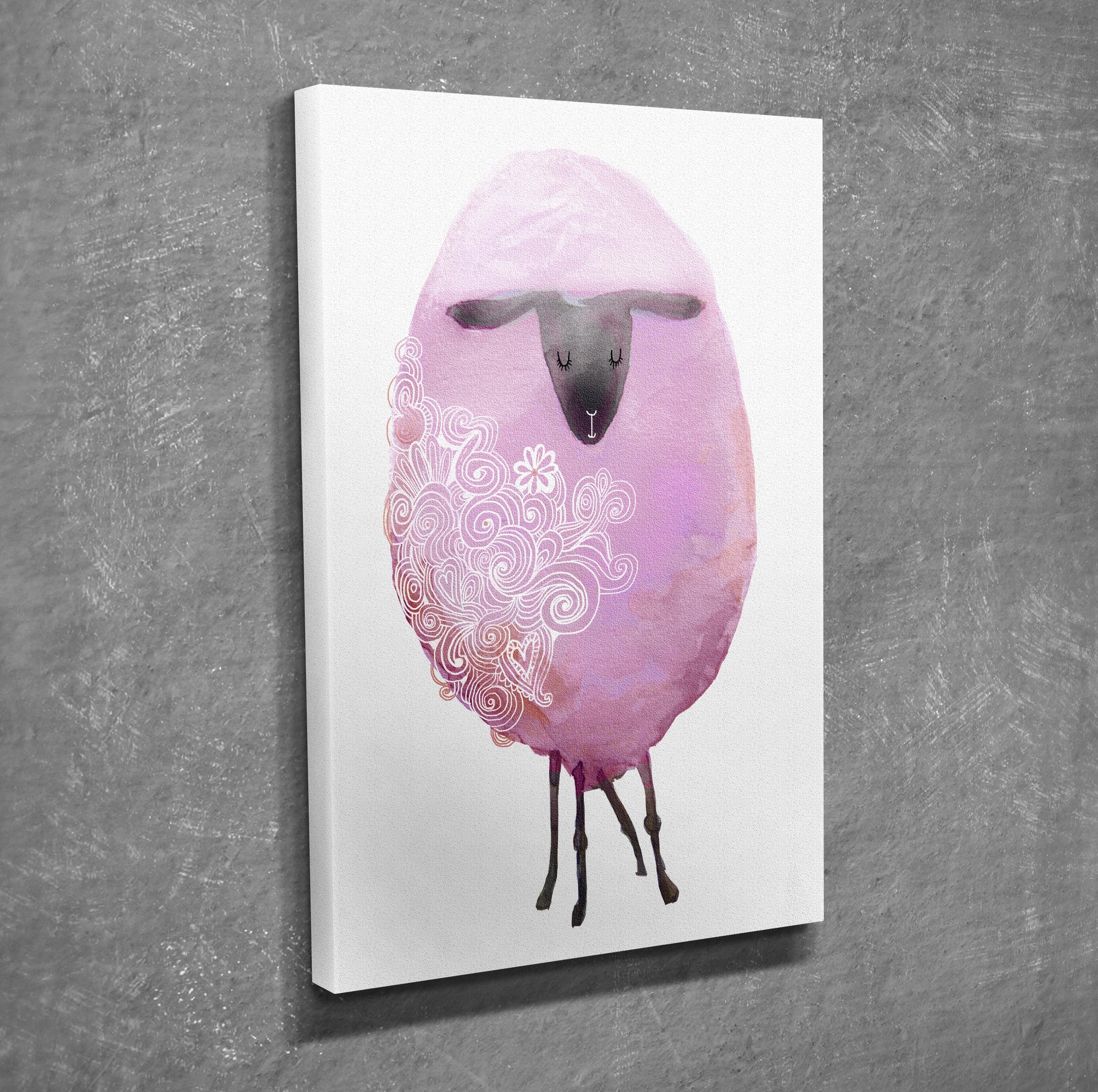 Quadro Decorativo em Tela com Moldura de Madeira - Impressão Digital Multicolor 30x40cm