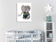 Quadro Decorativo em Tela com Moldura de Madeira - Impressão Digital Multicolor 30x40cm