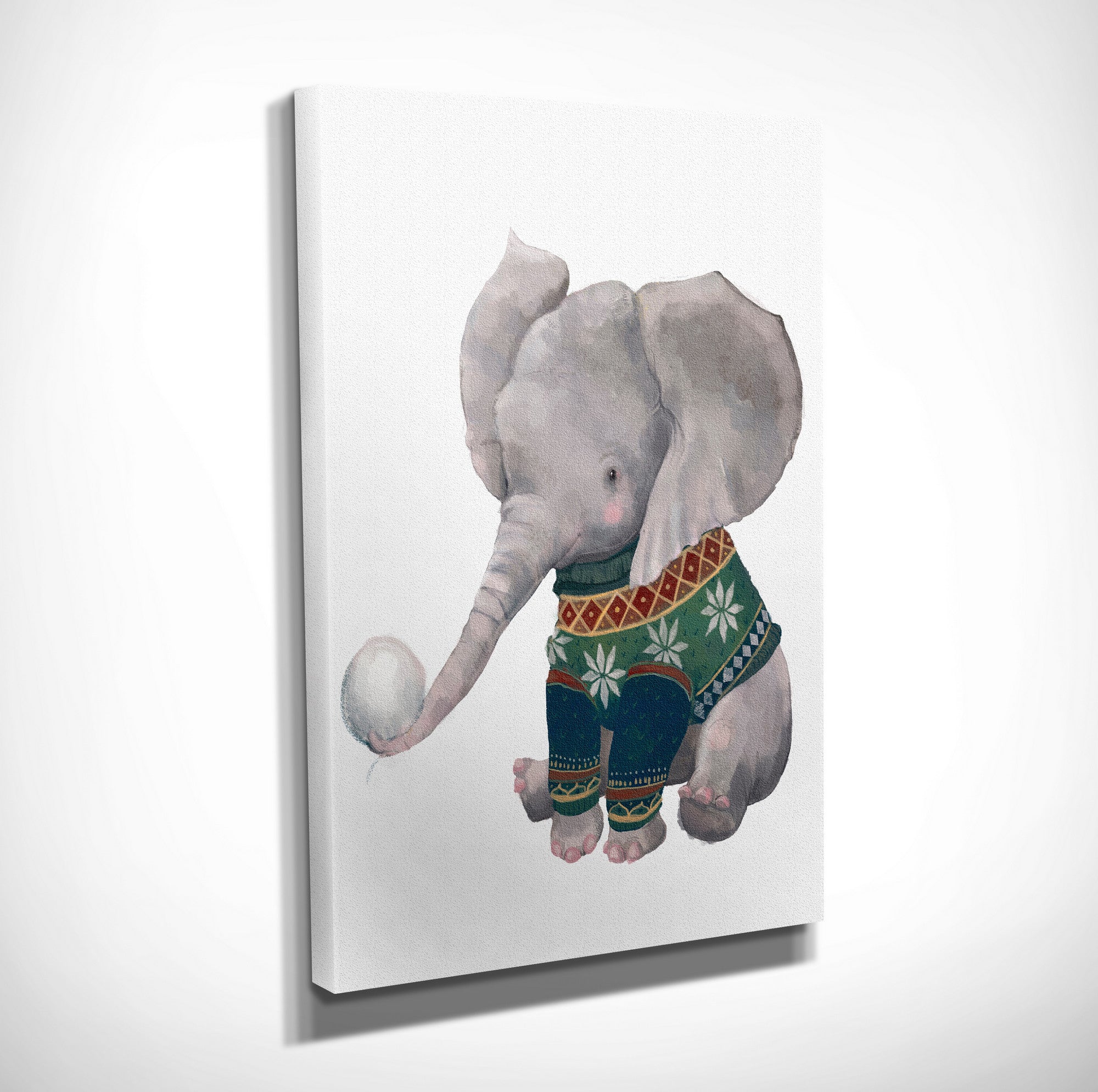 Quadro Decorativo em Tela com Moldura de Madeira - Impressão Digital Multicolor 30x40cm