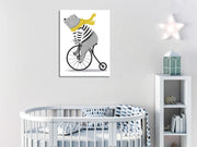 Quadro Decorativo em Tela com Moldura de Madeira - Impressão Digital Multicolor 30x40cm