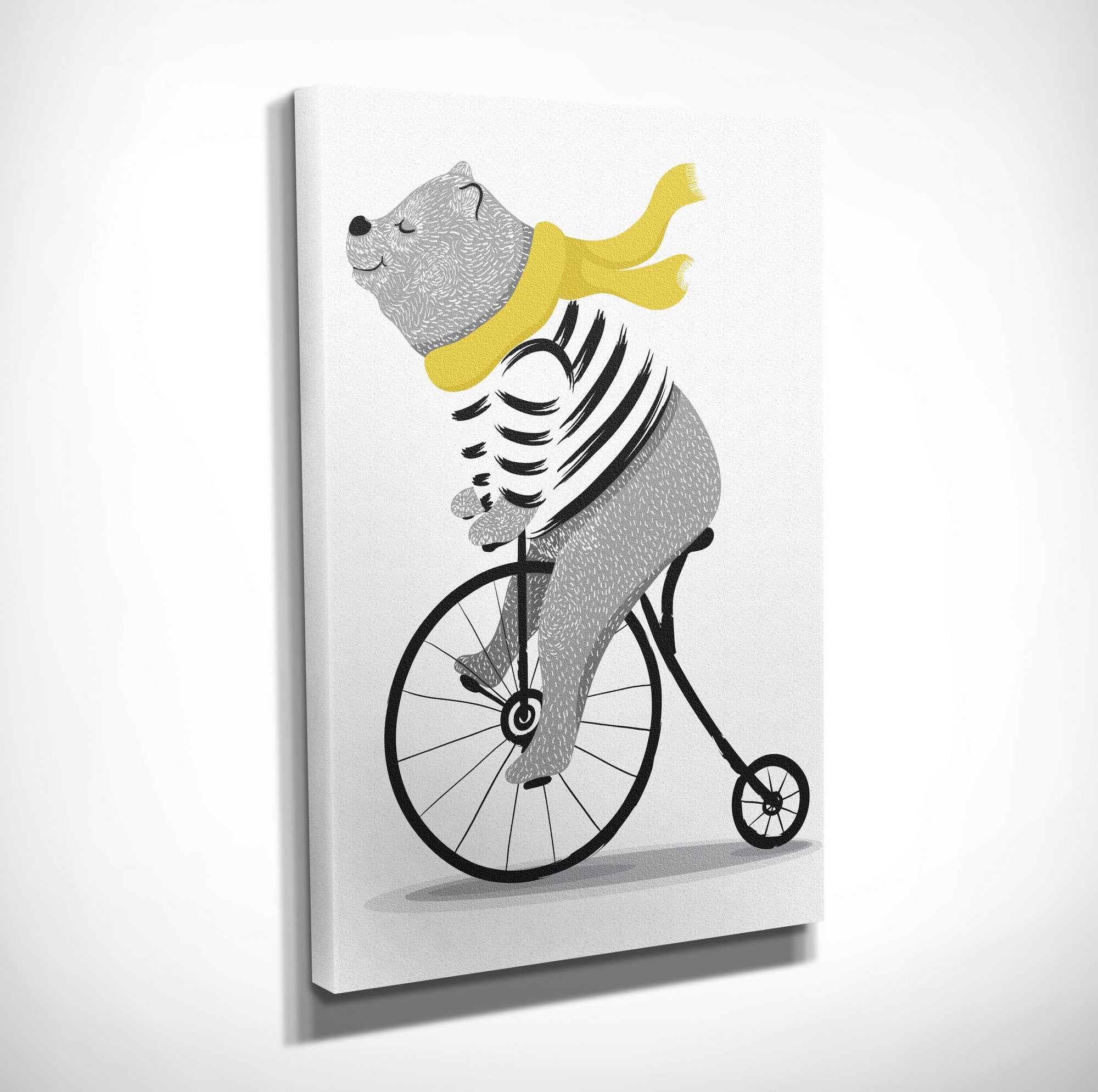 Quadro Decorativo em Tela com Moldura de Madeira - Impressão Digital Multicolor 30x40cm