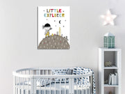 Quadro Decorativo em Tela com Moldura de Madeira - Impressão Digital Multicolor 30x40cm