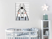 Quadro Decorativo em Tela com Moldura de Madeira - Impressão Digital Multicolor 30x40cm