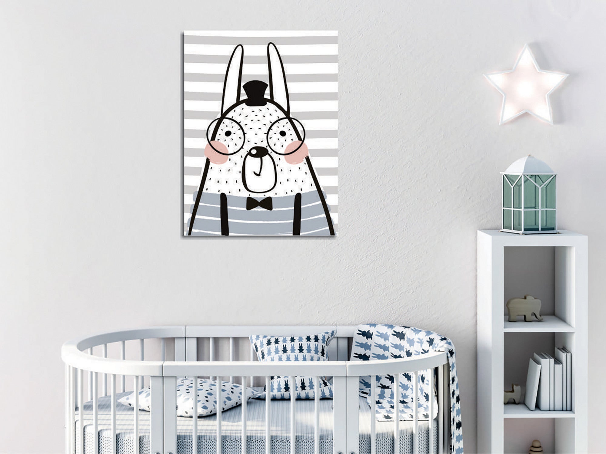 Quadro Decorativo em Tela com Moldura de Madeira - Impressão Digital Multicolor 30x40cm