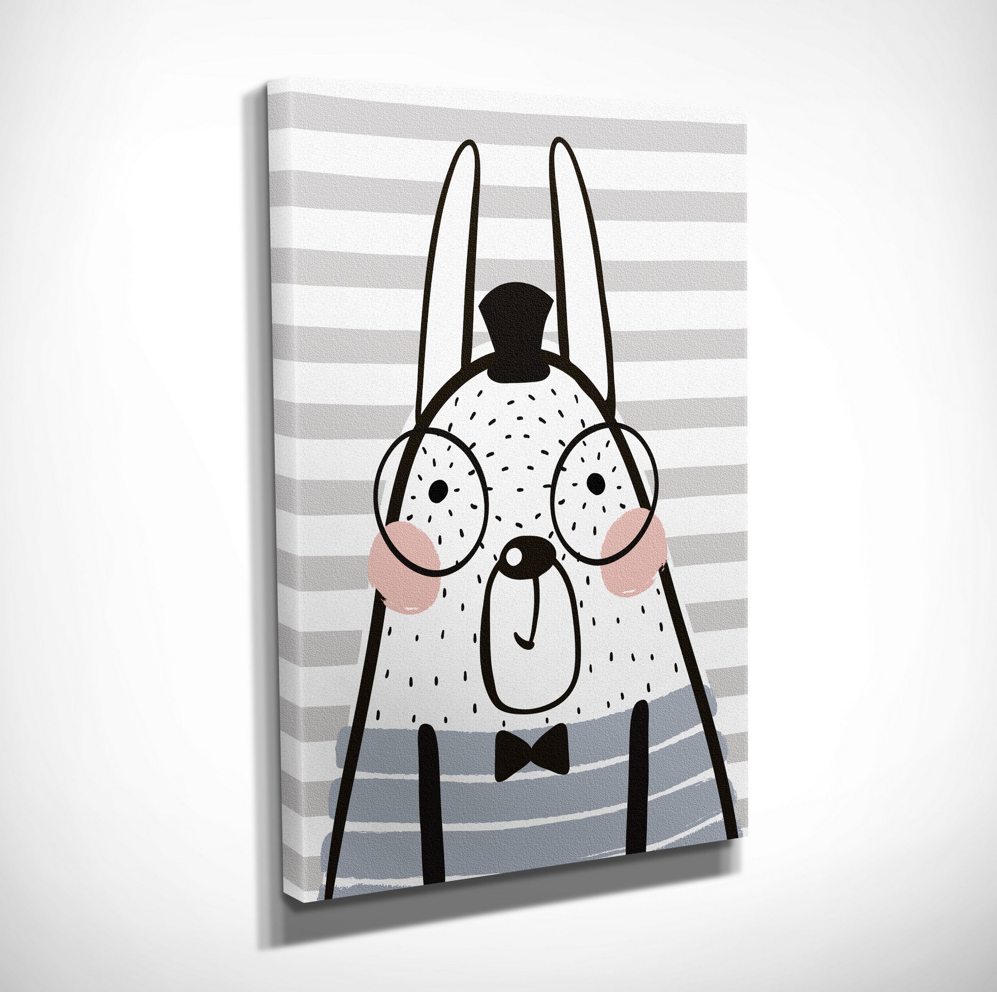 Quadro Decorativo em Tela com Moldura de Madeira - Impressão Digital Multicolor 30x40cm