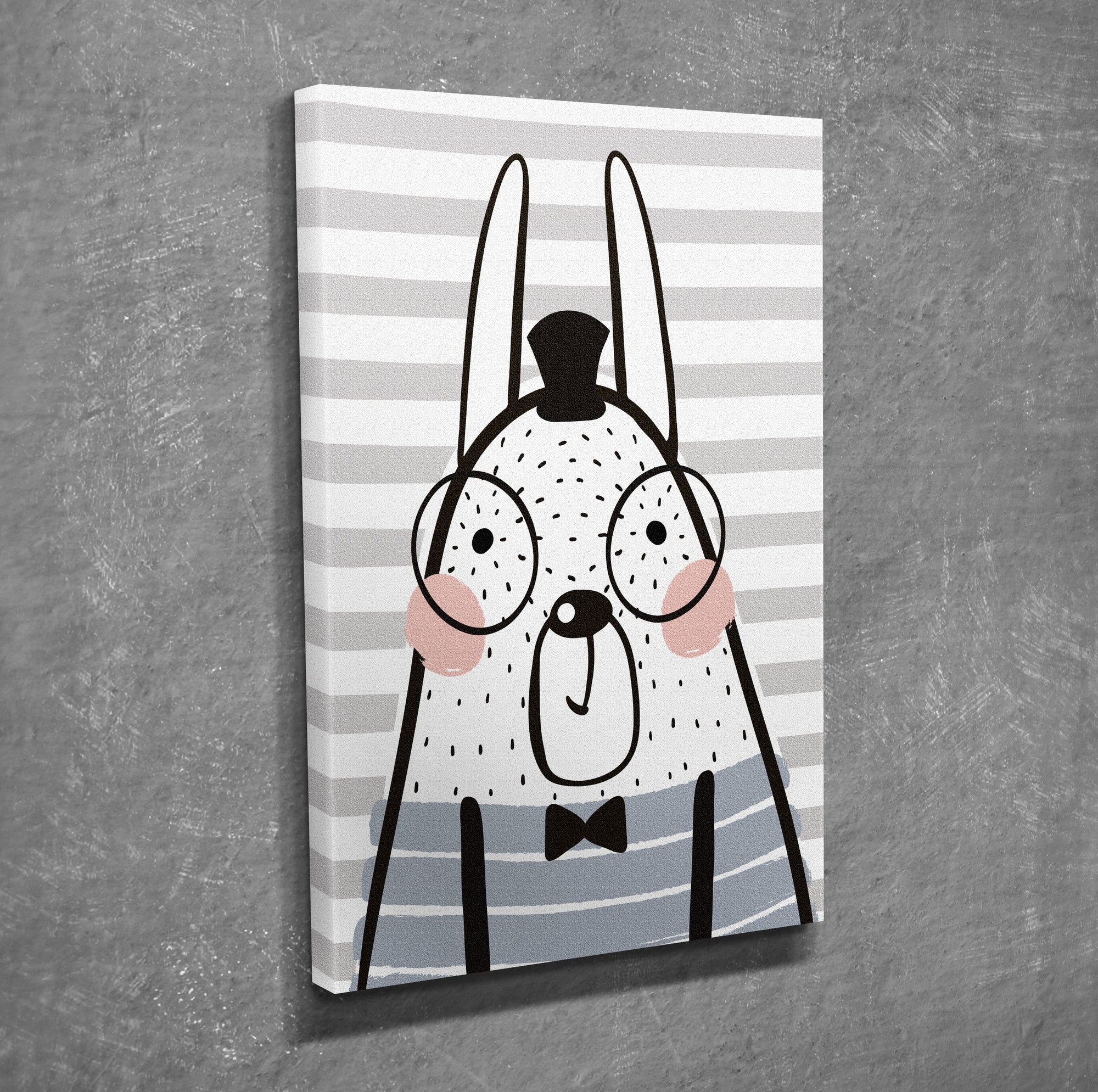 Quadro Decorativo em Tela com Moldura de Madeira - Impressão Digital Multicolor 30x40cm