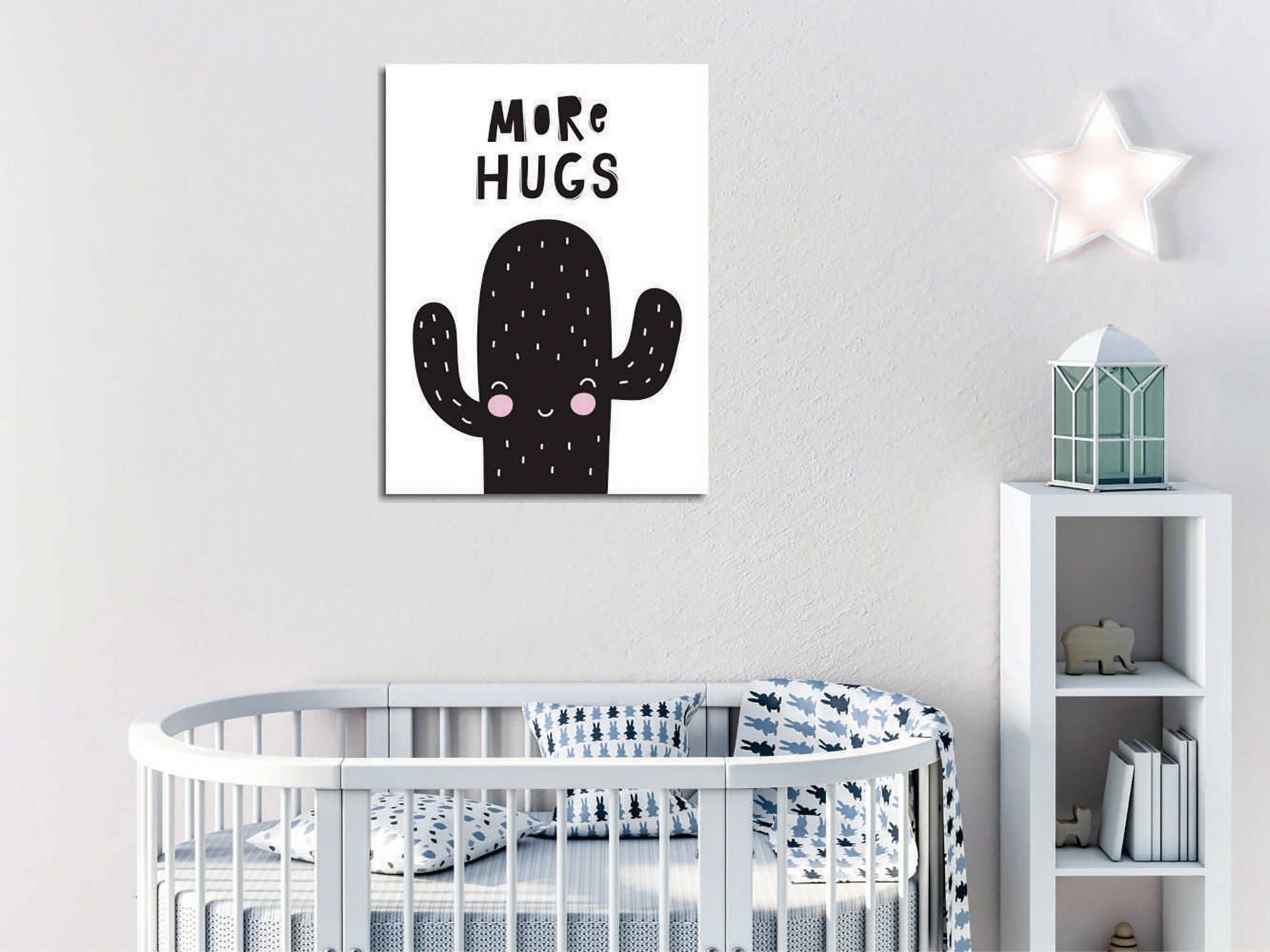 Quadro Decorativo em Tela com Moldura de Madeira - Impressão Digital Multicolor 30x40cm