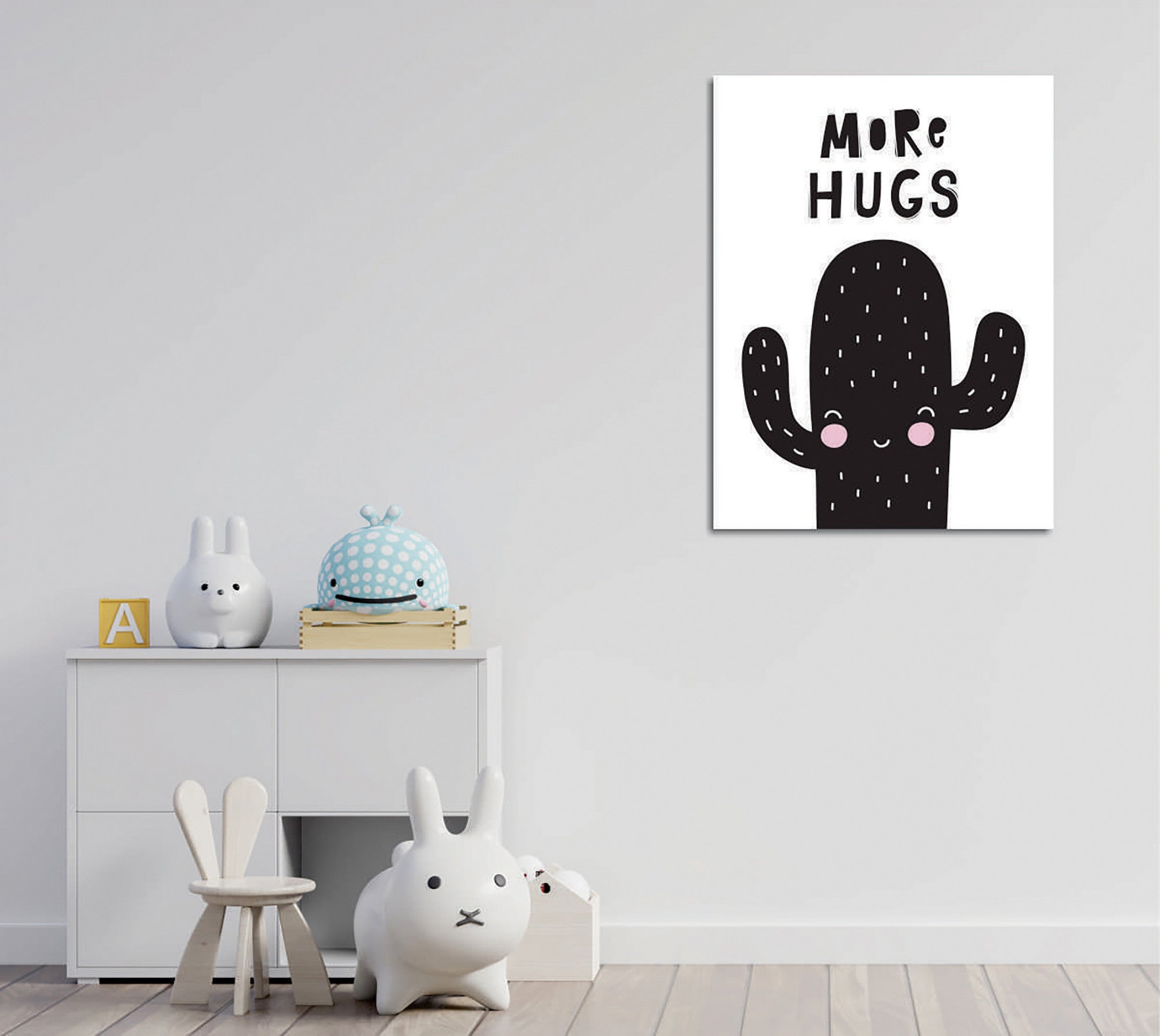 Quadro Decorativo em Tela com Moldura de Madeira - Impressão Digital Multicolor 30x40cm