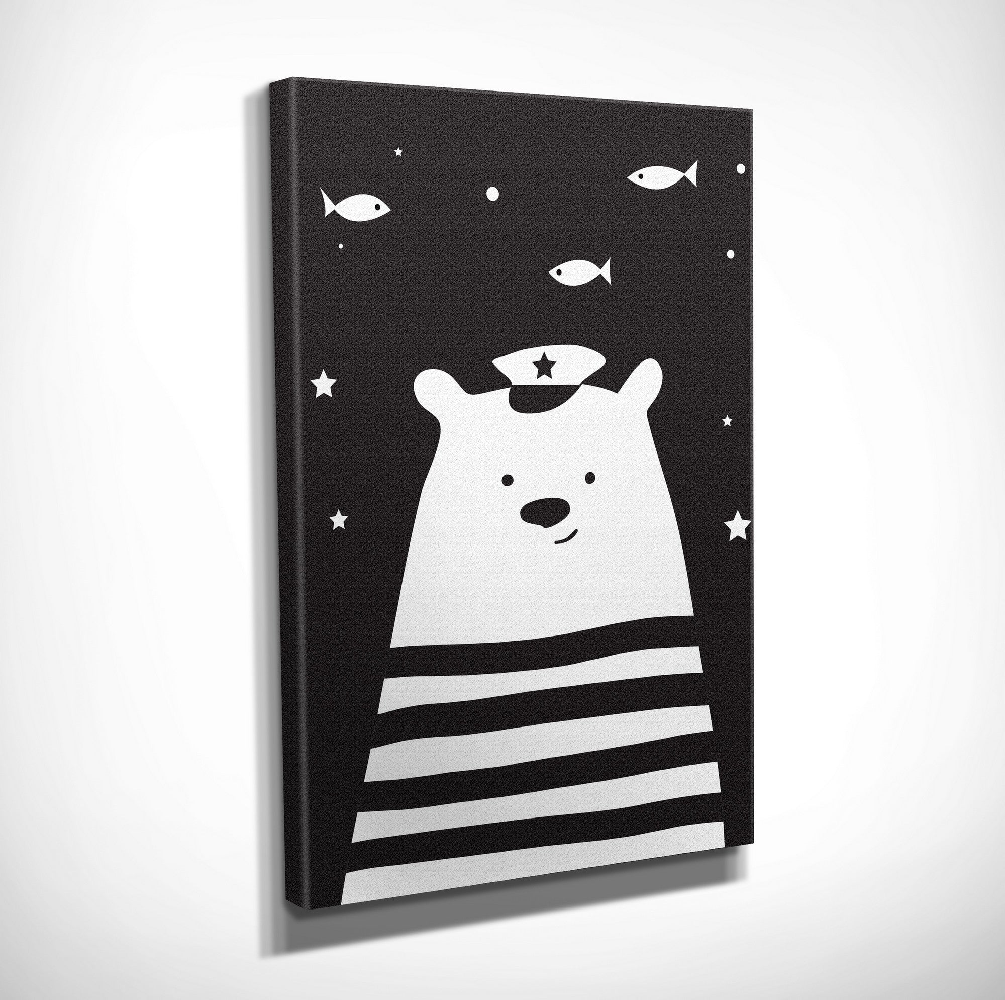 Quadro Decorativo em Tela com Moldura de Madeira - Impressão Digital Multicolor 30x40cm