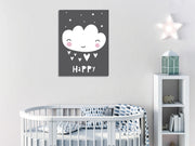 Quadro Decorativo em Tela com Moldura de Madeira - Impressão Digital Multicolor 30x40cm