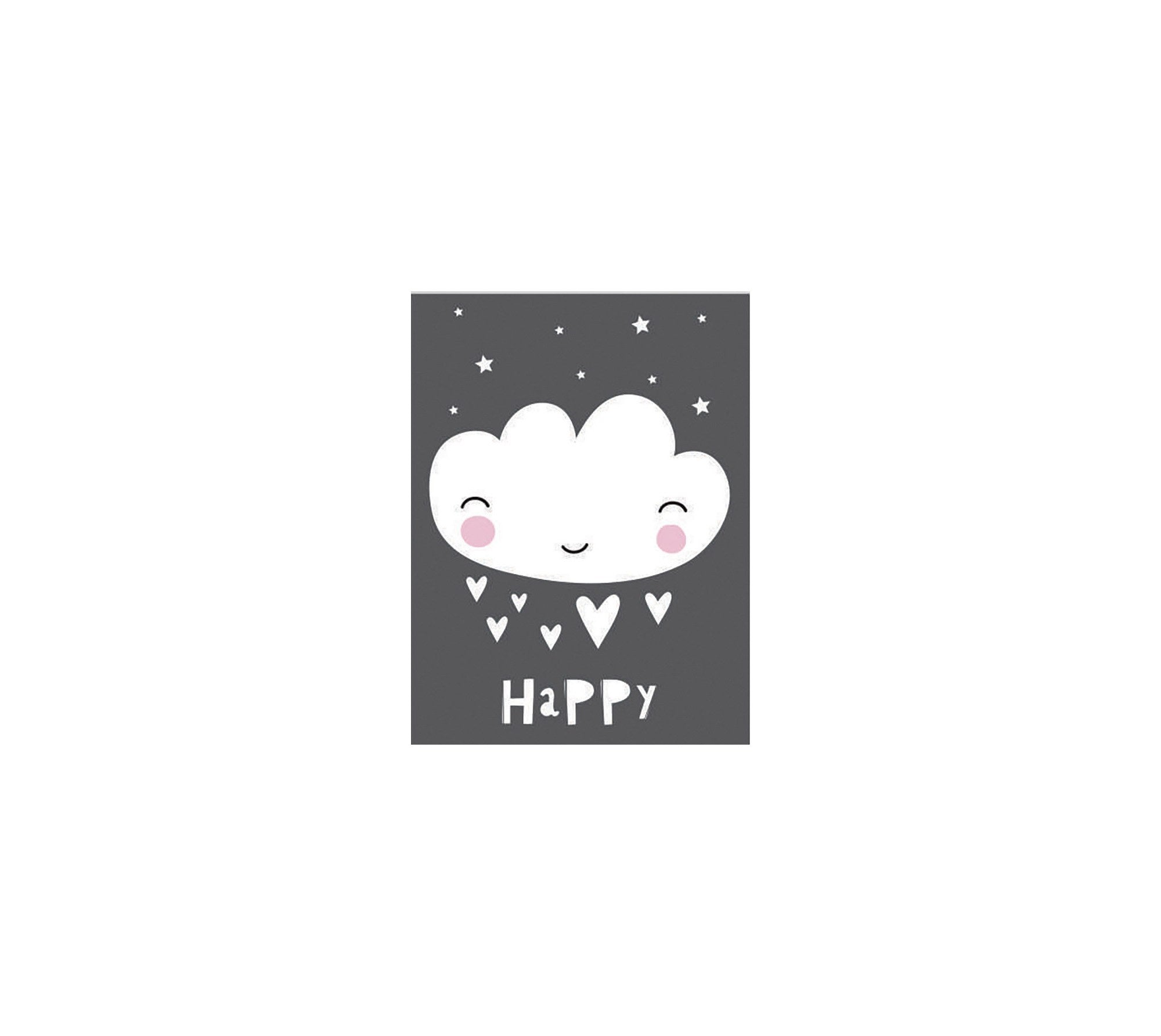 Quadro Decorativo em Tela com Moldura de Madeira - Impressão Digital Multicolor 30x40cm