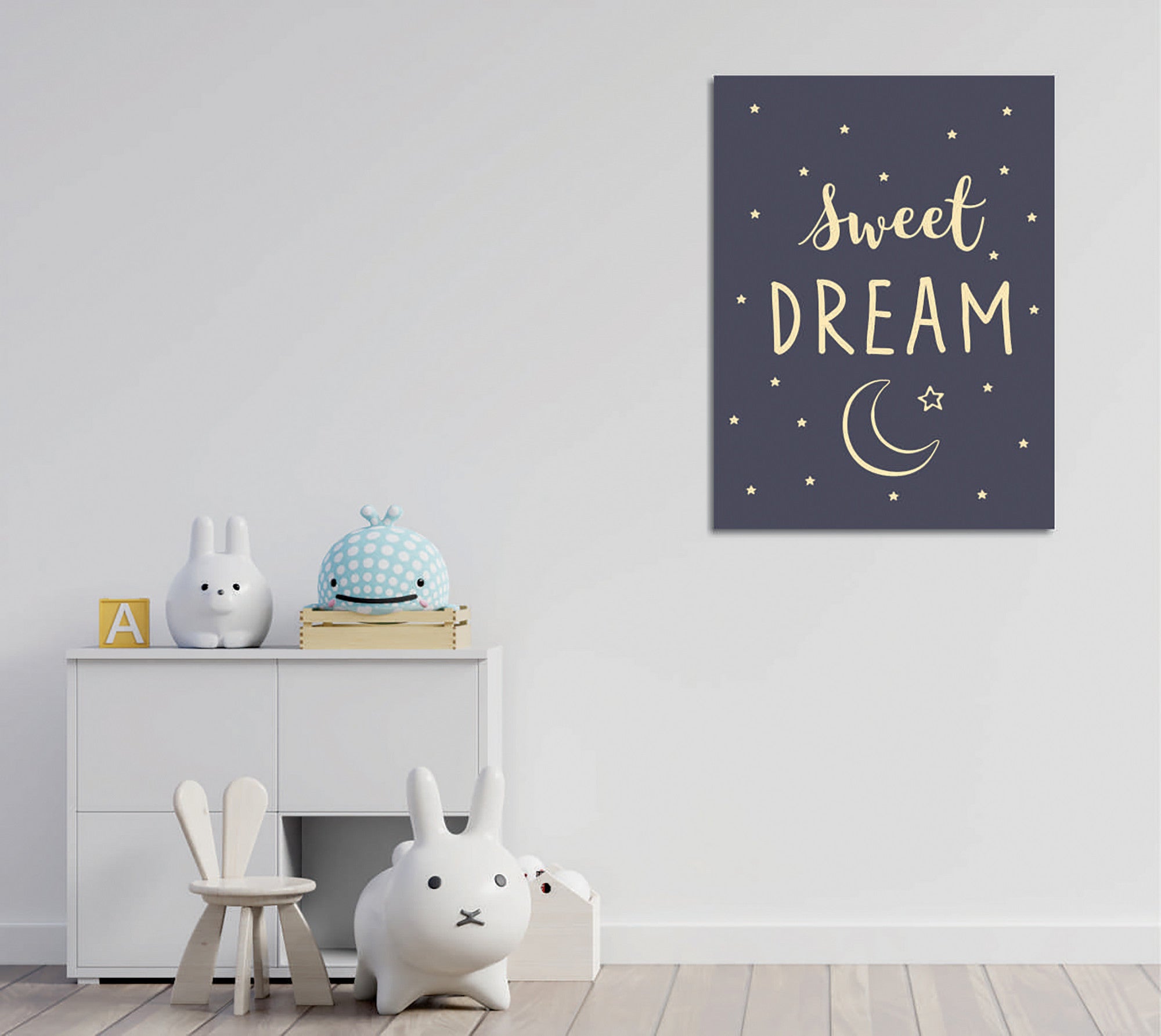 Quadro Decorativo em Tela com Moldura de Madeira - Impressão Digital Multicolor 30x40cm