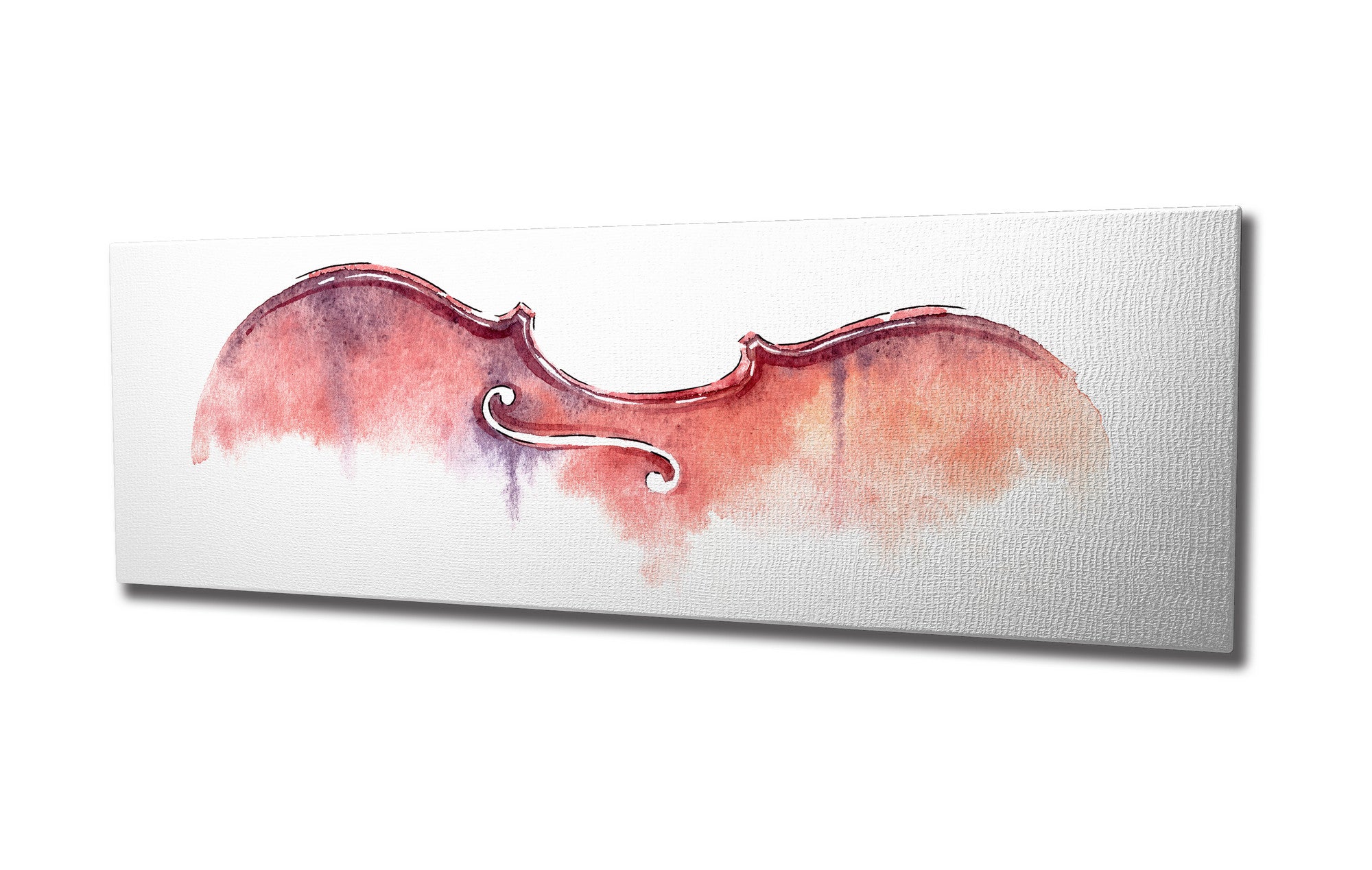 Quadro Decorativo em Tela com Moldura de Madeira - Impressão Digital Multicolor 30x80cm