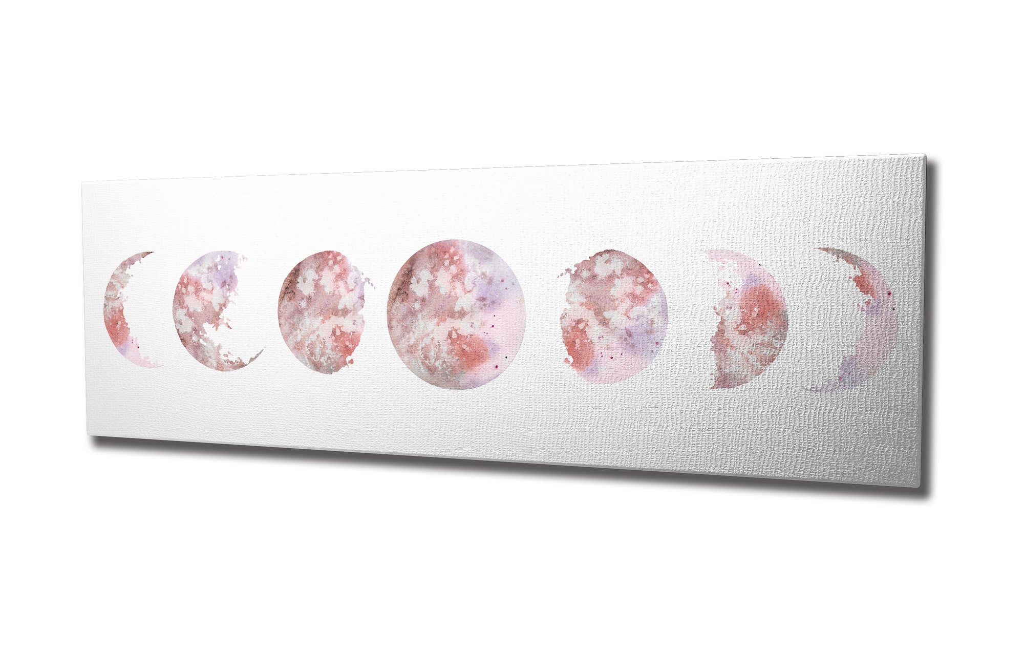 Quadro Decorativo em Tela com Moldura de Madeira - Impressão Digital Multicolor 30x80cm