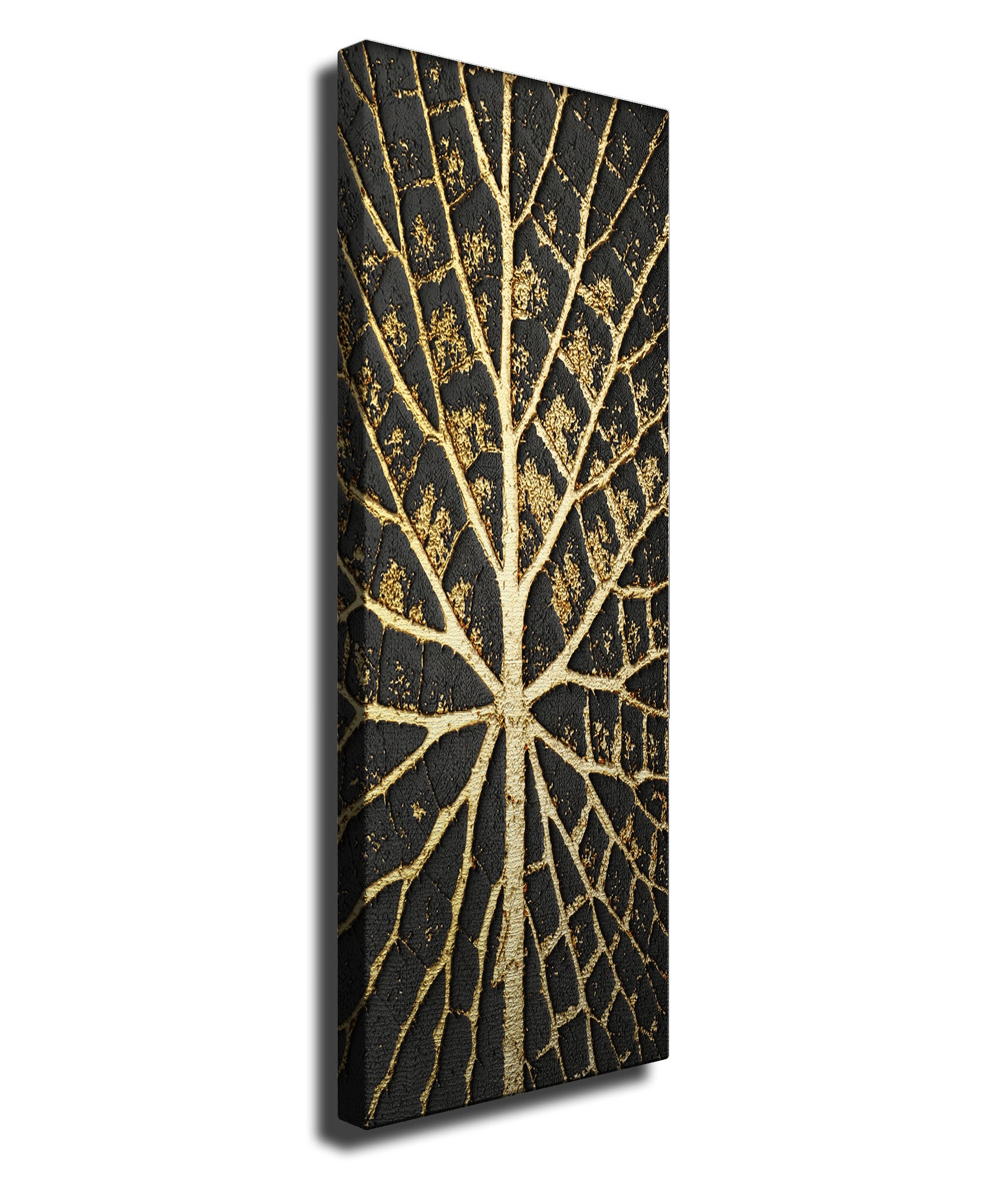 Quadro Decorativo em Tela com Moldura de Madeira - Impressão Digital Multicolor 30x80cm