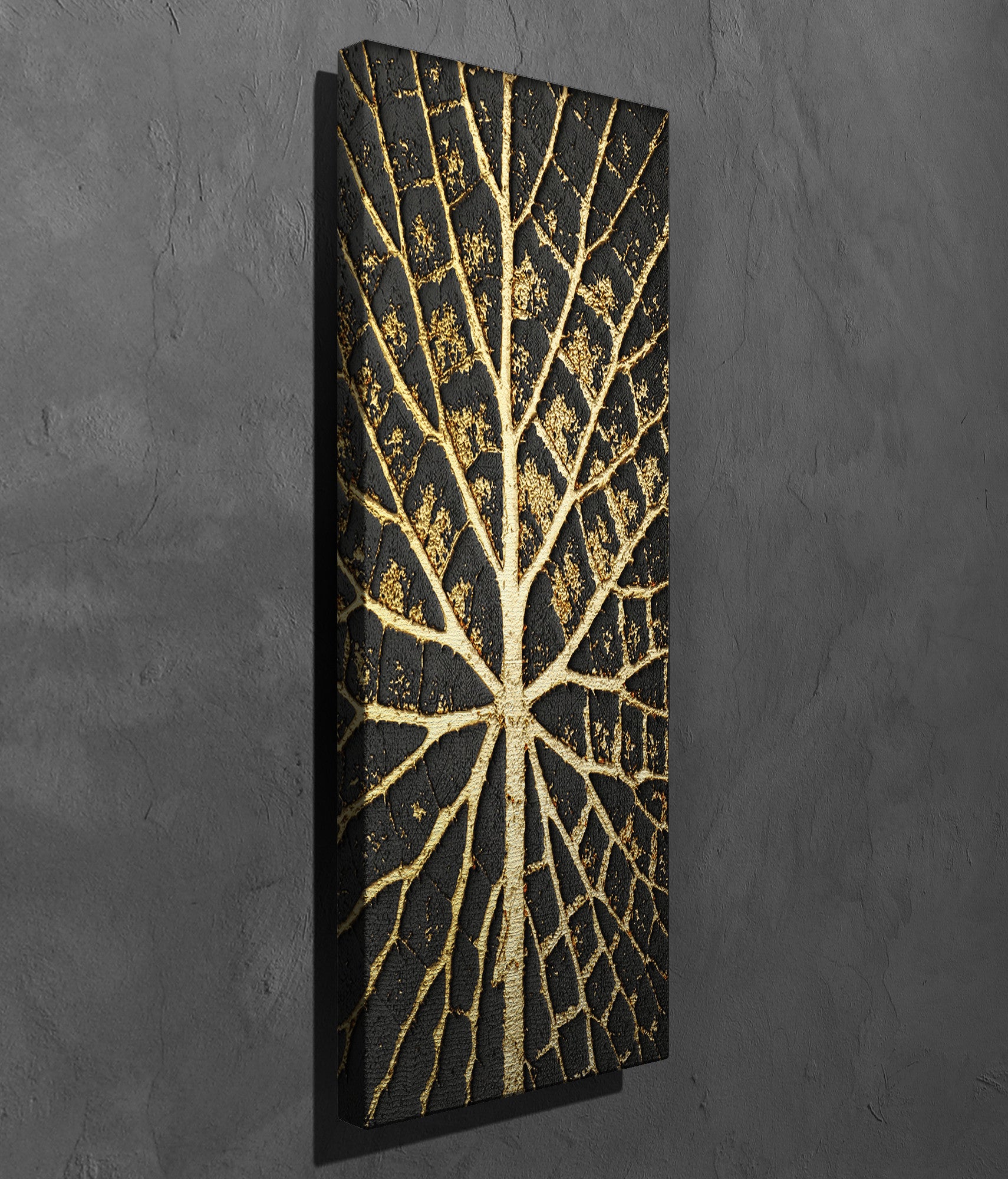 Quadro Decorativo em Tela com Moldura de Madeira - Impressão Digital Multicolor 30x80cm