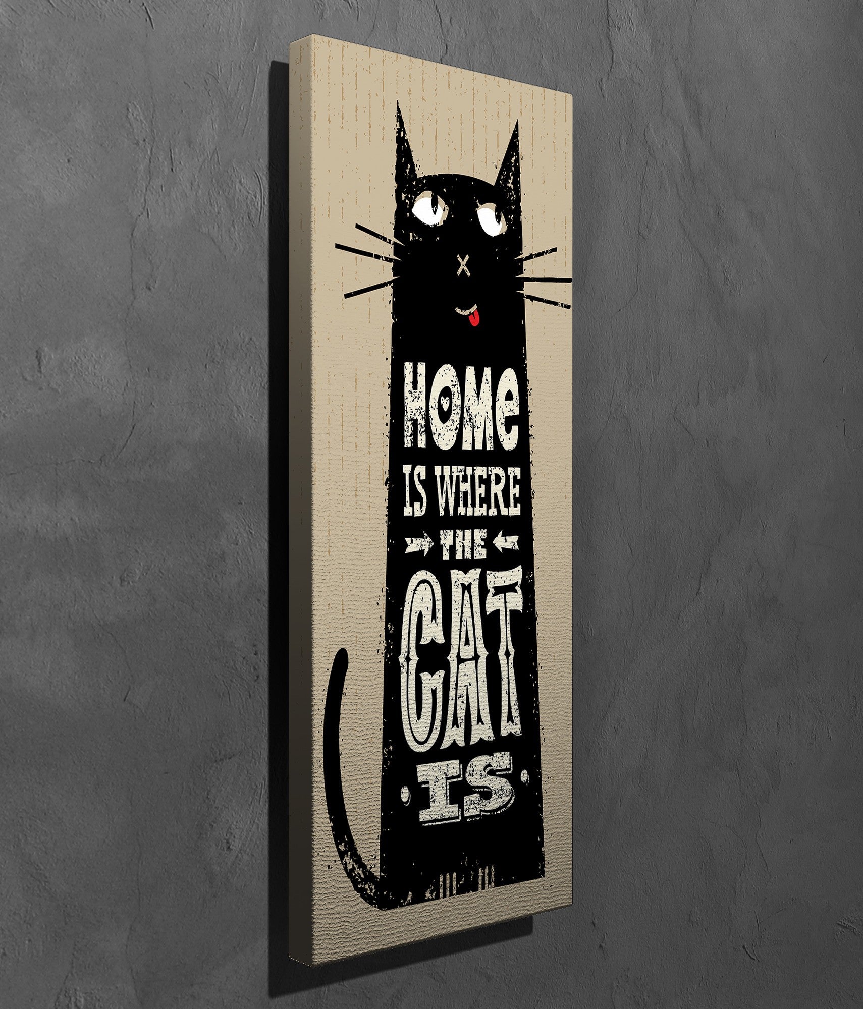 Quadro Decorativo em Tela com Moldura de Madeira - Impressão Digital Multicolor 30x80cm