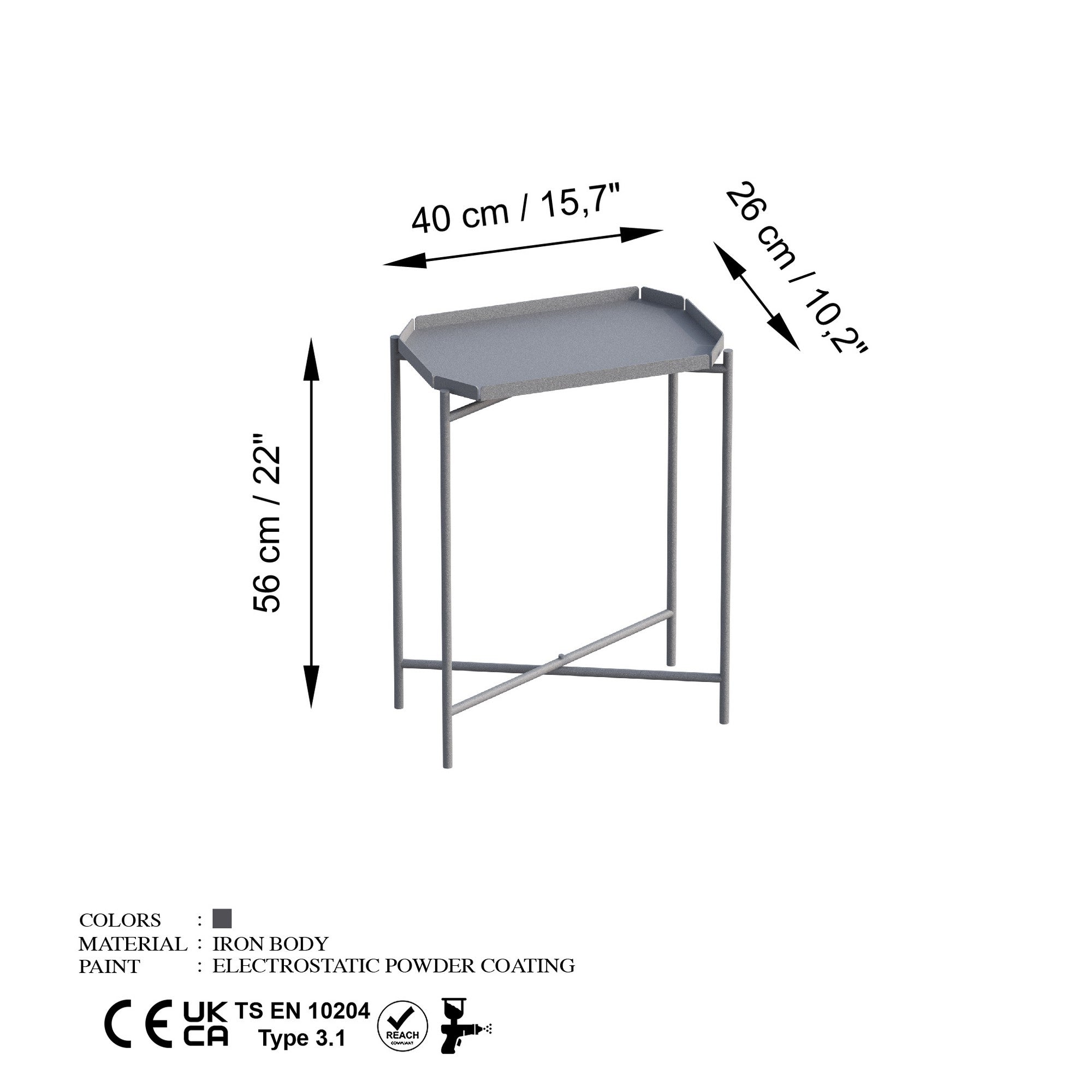 Mesa de Centro-SHB-009-Cinza