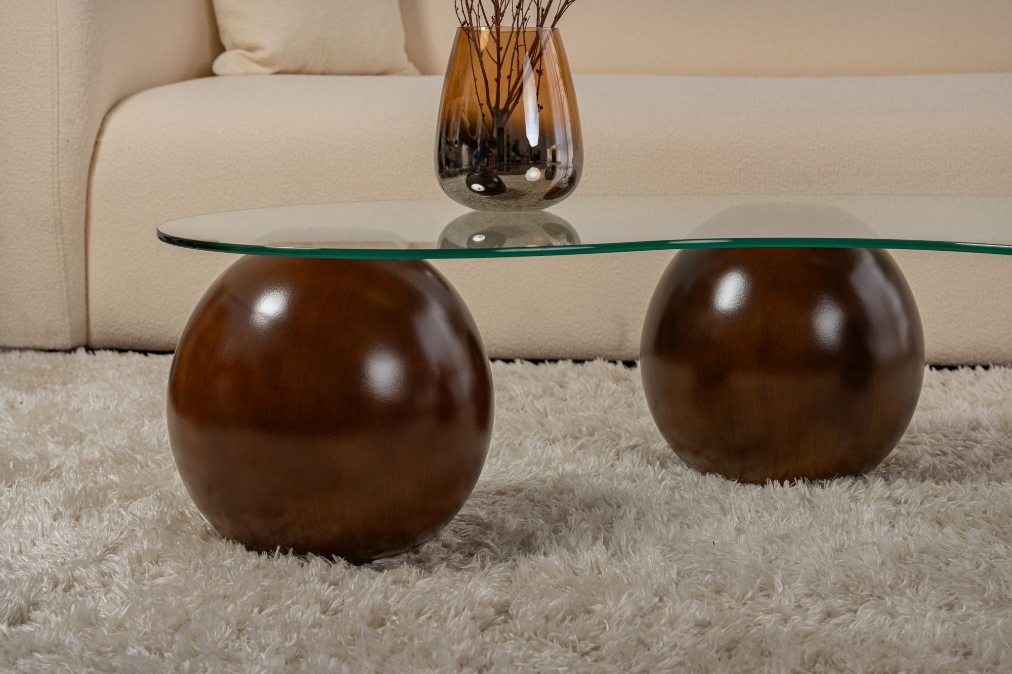 Mesa de Centro-Sphere-Nogueira
Transparente