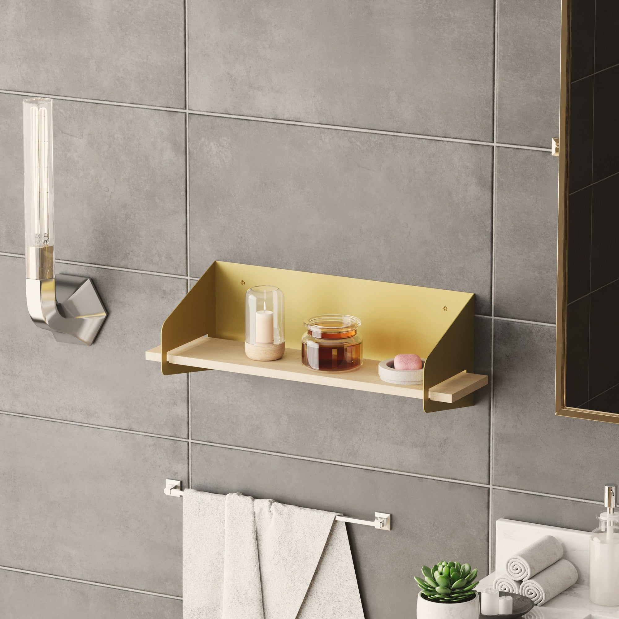 Prateleira de parede-BRS-004-Ouro