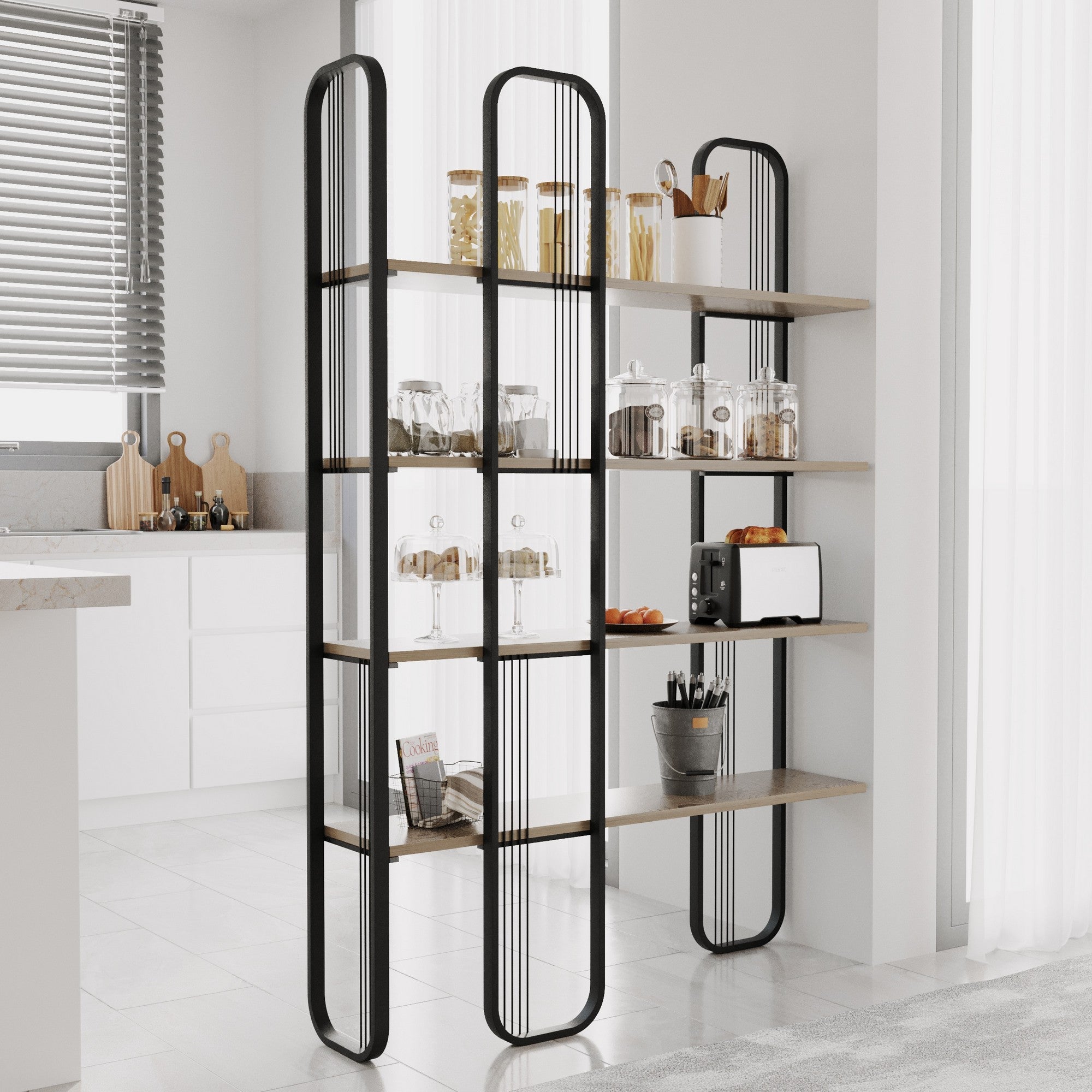 Estante de livros-Sierra-Preto