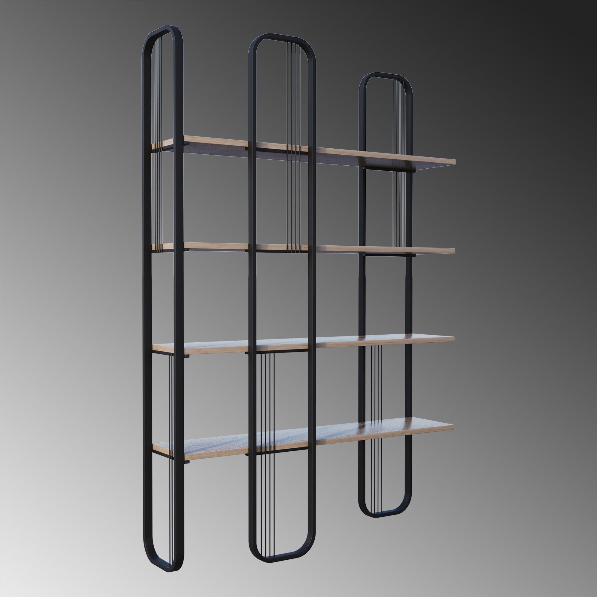 Estante de livros-Sierra-Preto