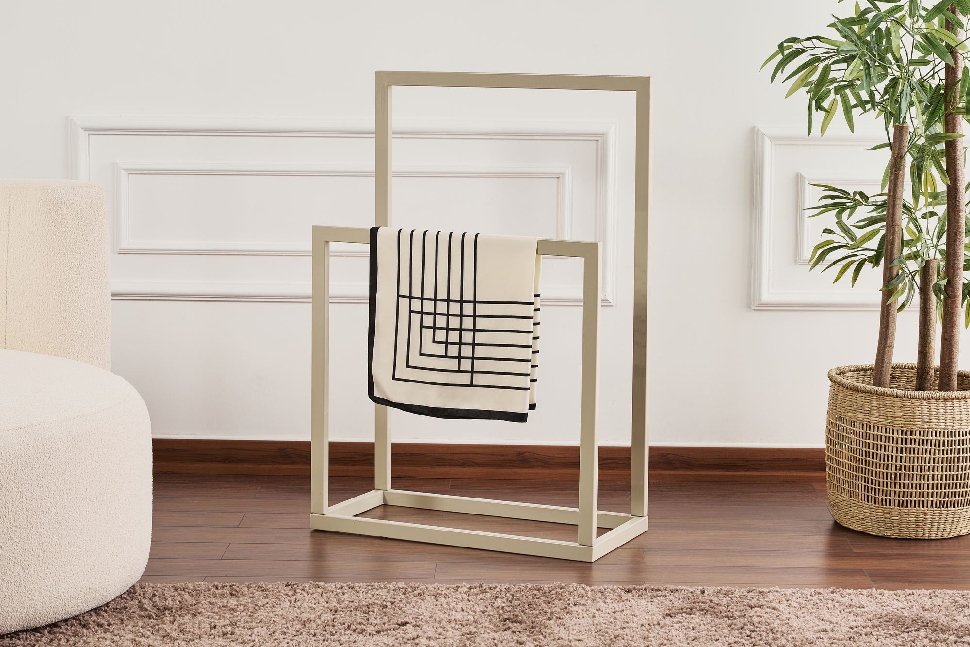 Conjunto para hall de entrada – 25 x 60 x 90 cm – Cinza-Claro – Metal