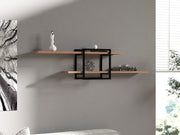 Prateleira de parede moderna – 120 x 30 x 18 cm – Pinho Atlântico – Painel de partículas