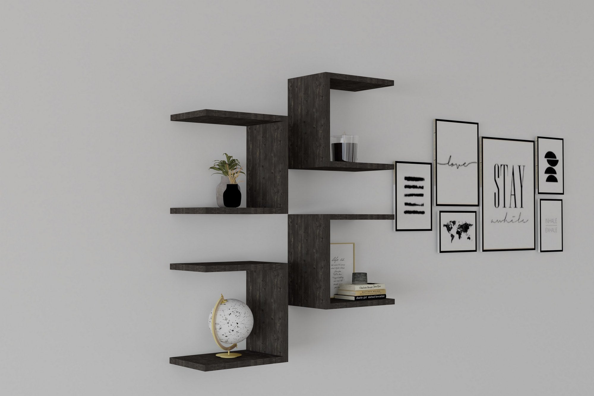 Prateleira de parede-Base-Antracite