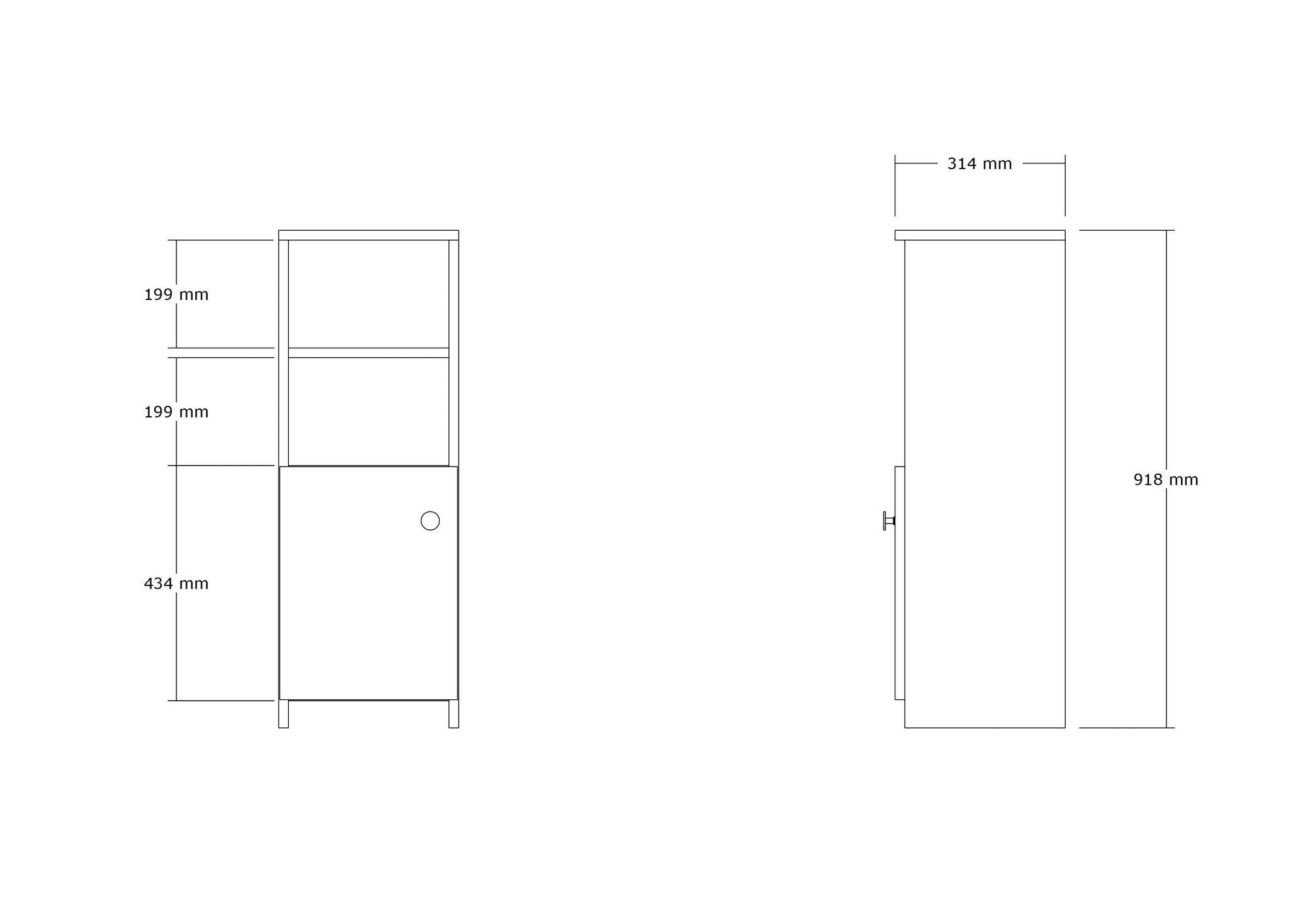 Estante de livros-Owen-Safira