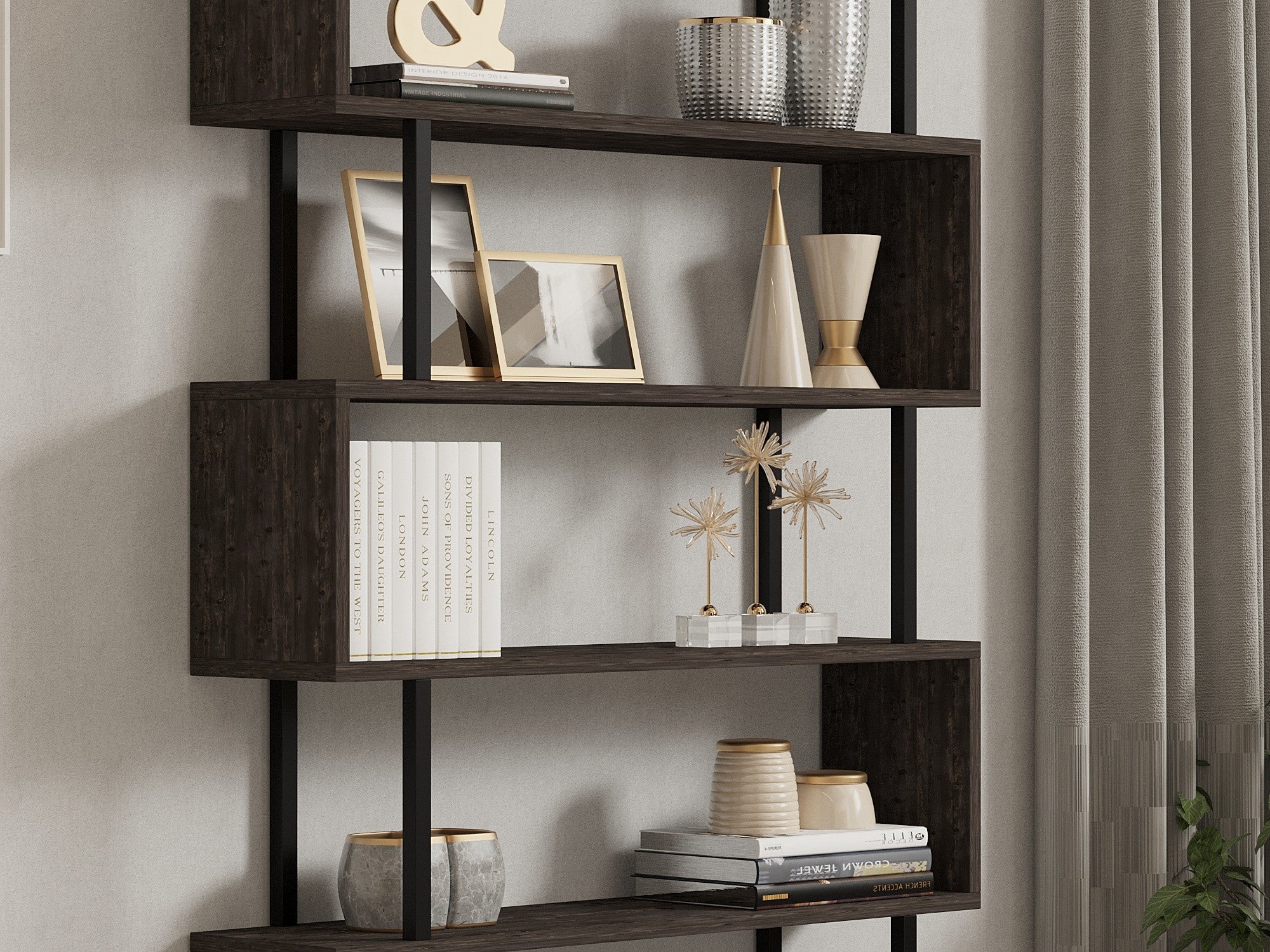 Estante de livros-Hector-Antracite