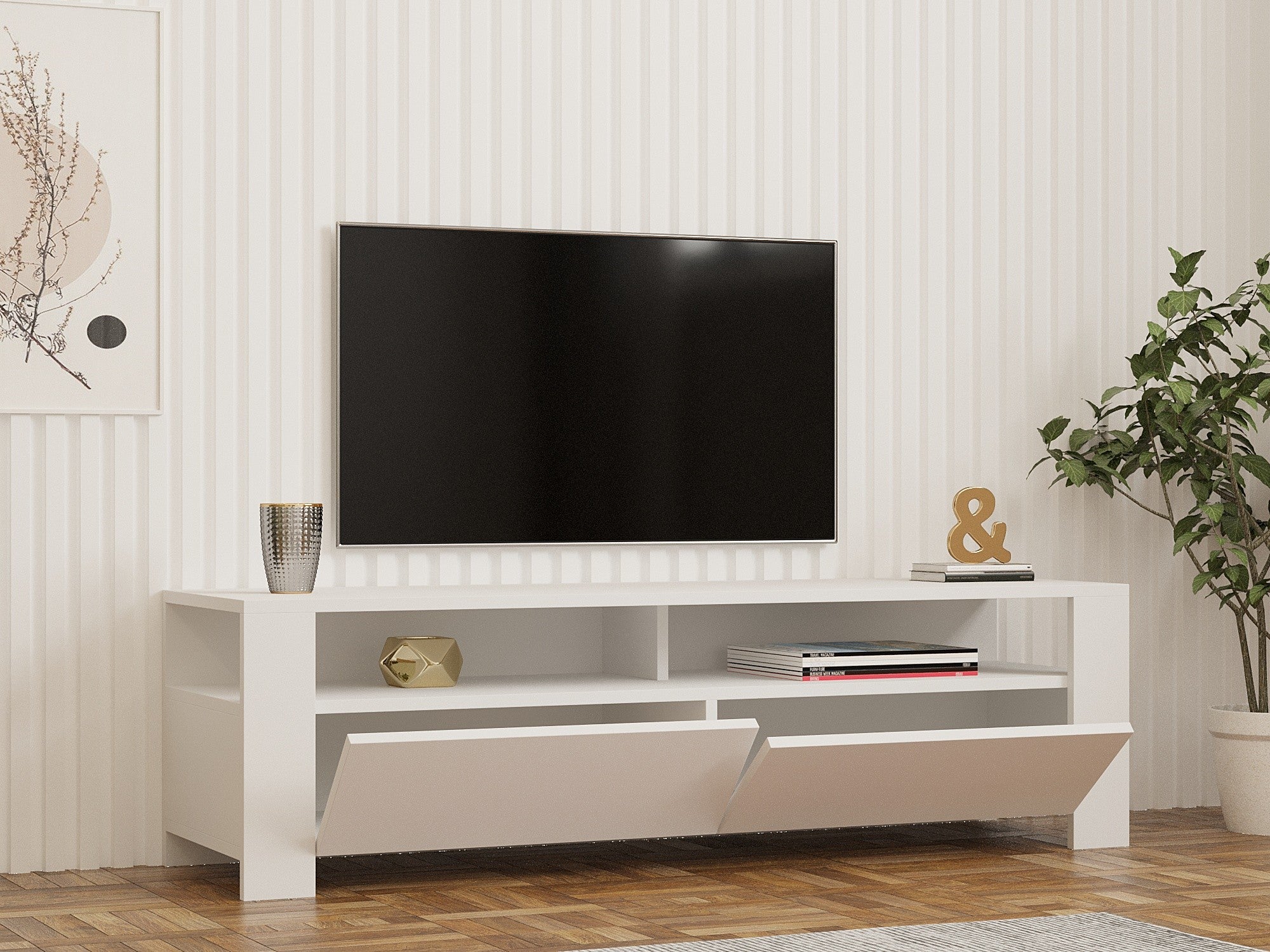 Móvel de TV-Combe-Branco