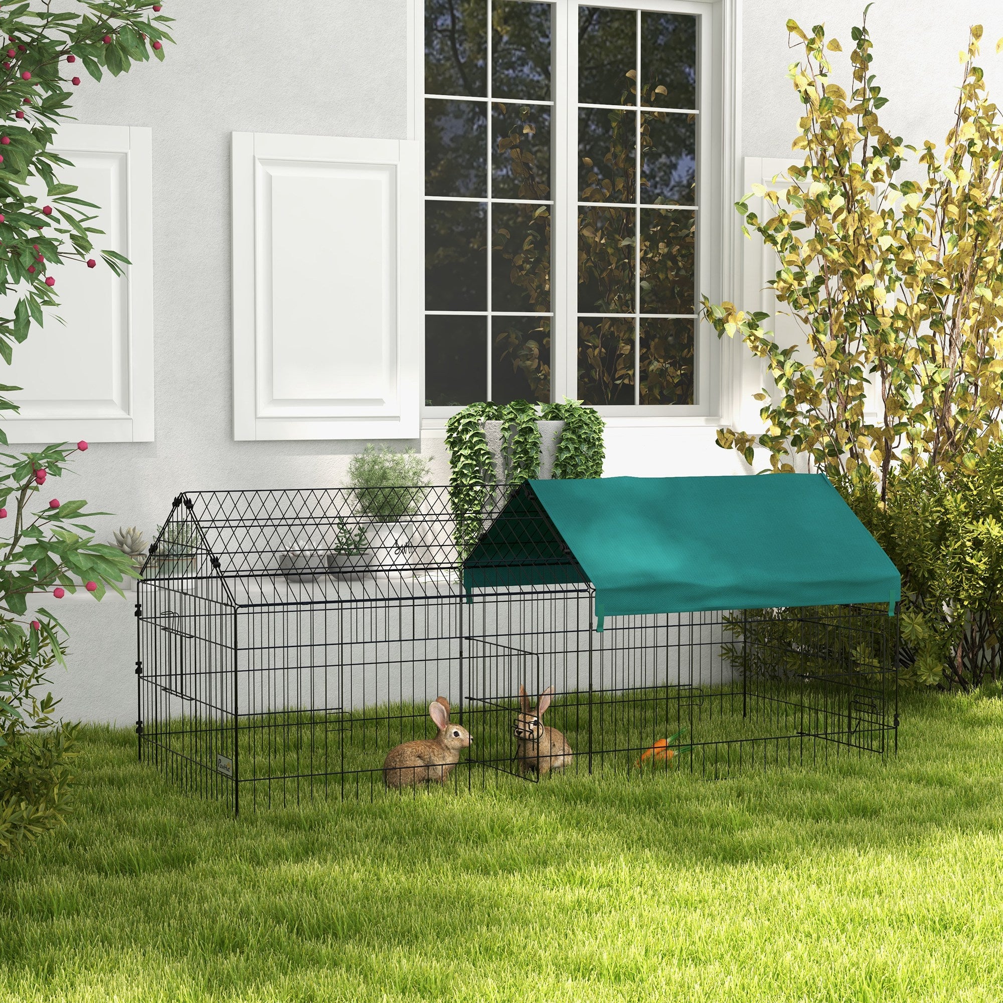 Gaiola para Roedores de Aço – 185x75x75 cm – Verde e Preto