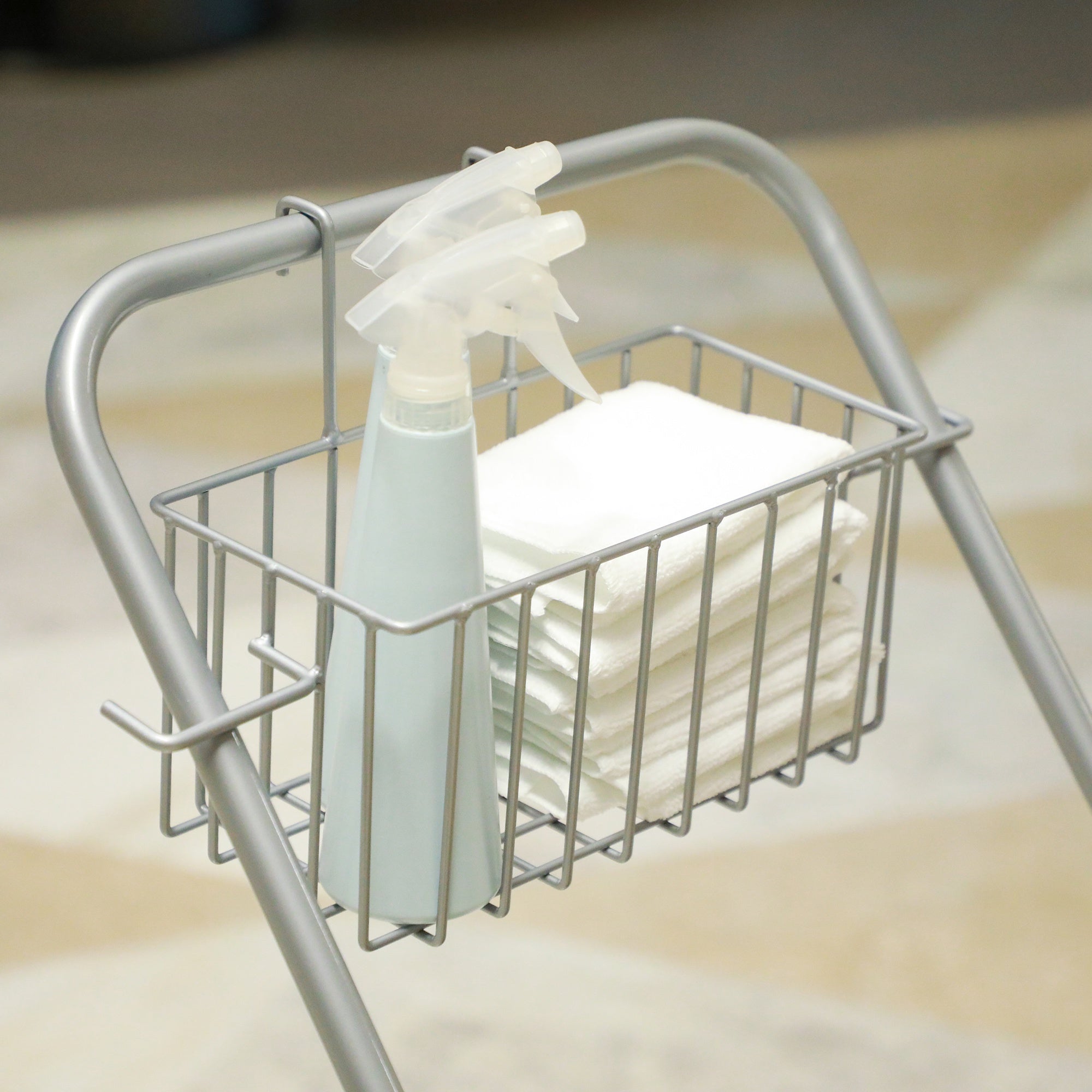 Carrinho de Limpeza Profissional com Balde de 25 Litros e Rodas - Amarelo 72x49,5x95 cm