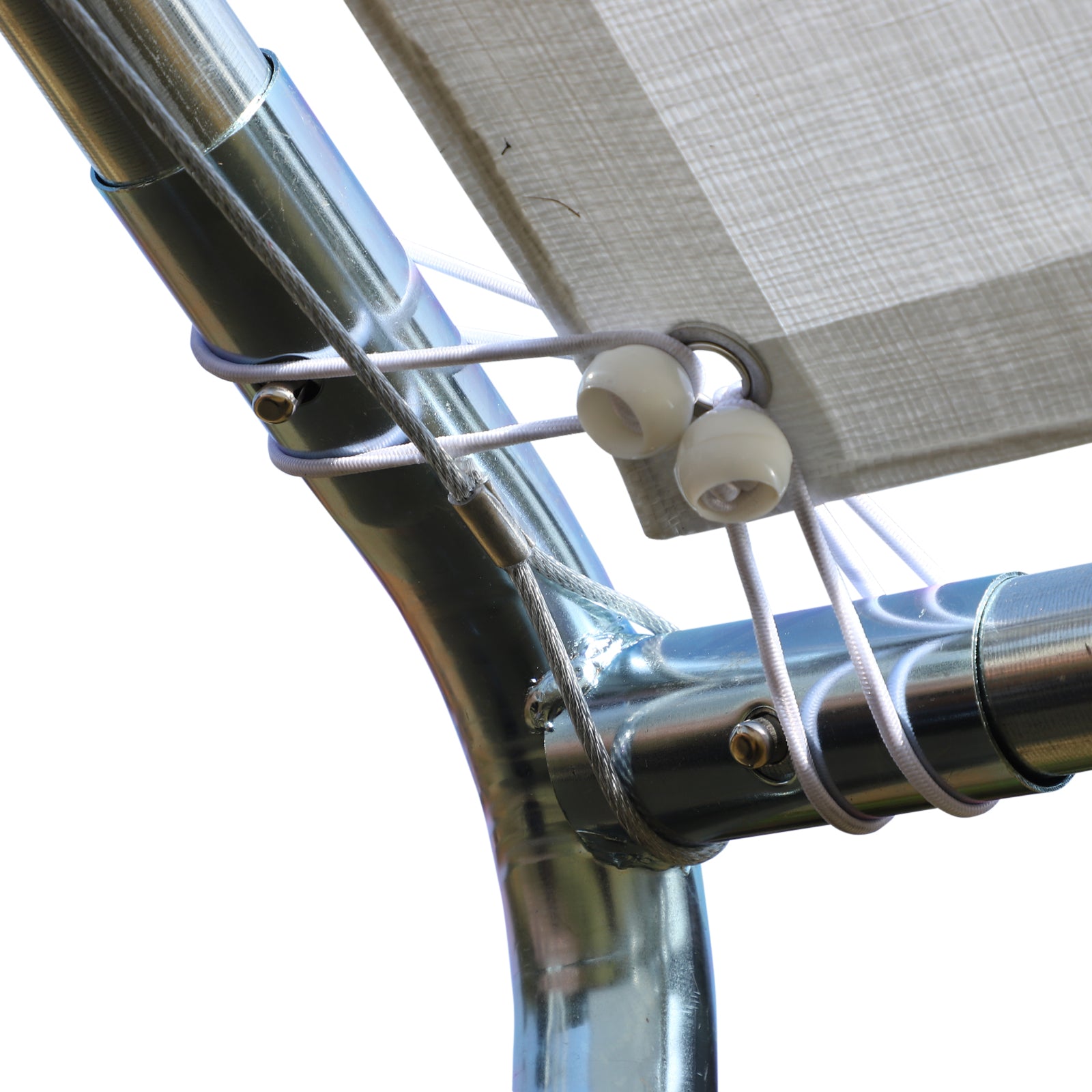 Abrigo para Carros – 294x595x260 cm – Branco – Aço galvanizado e Tecido PE