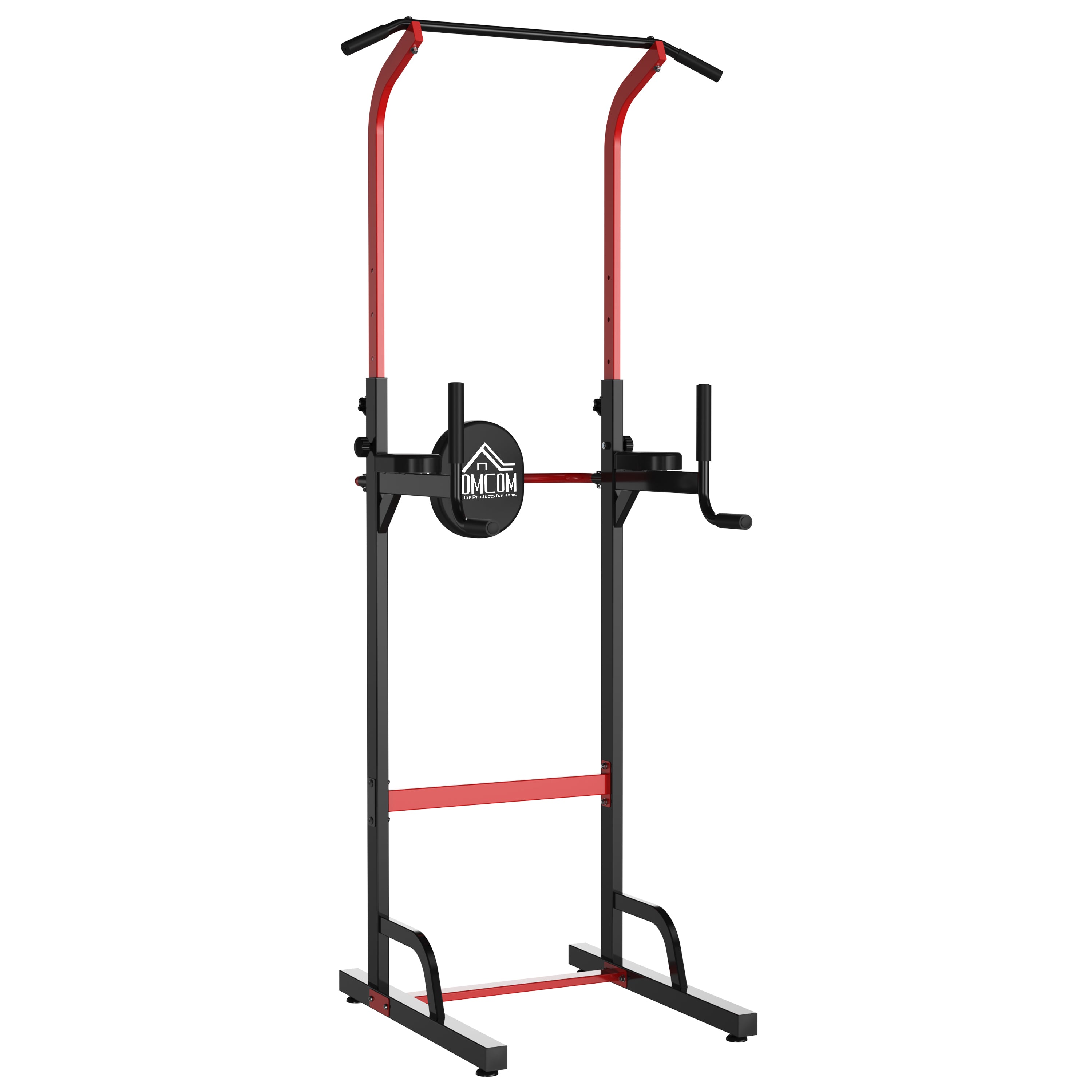 Torre de Abdominais Ajustável em Altura 94x80,5x180-230 cm Preto