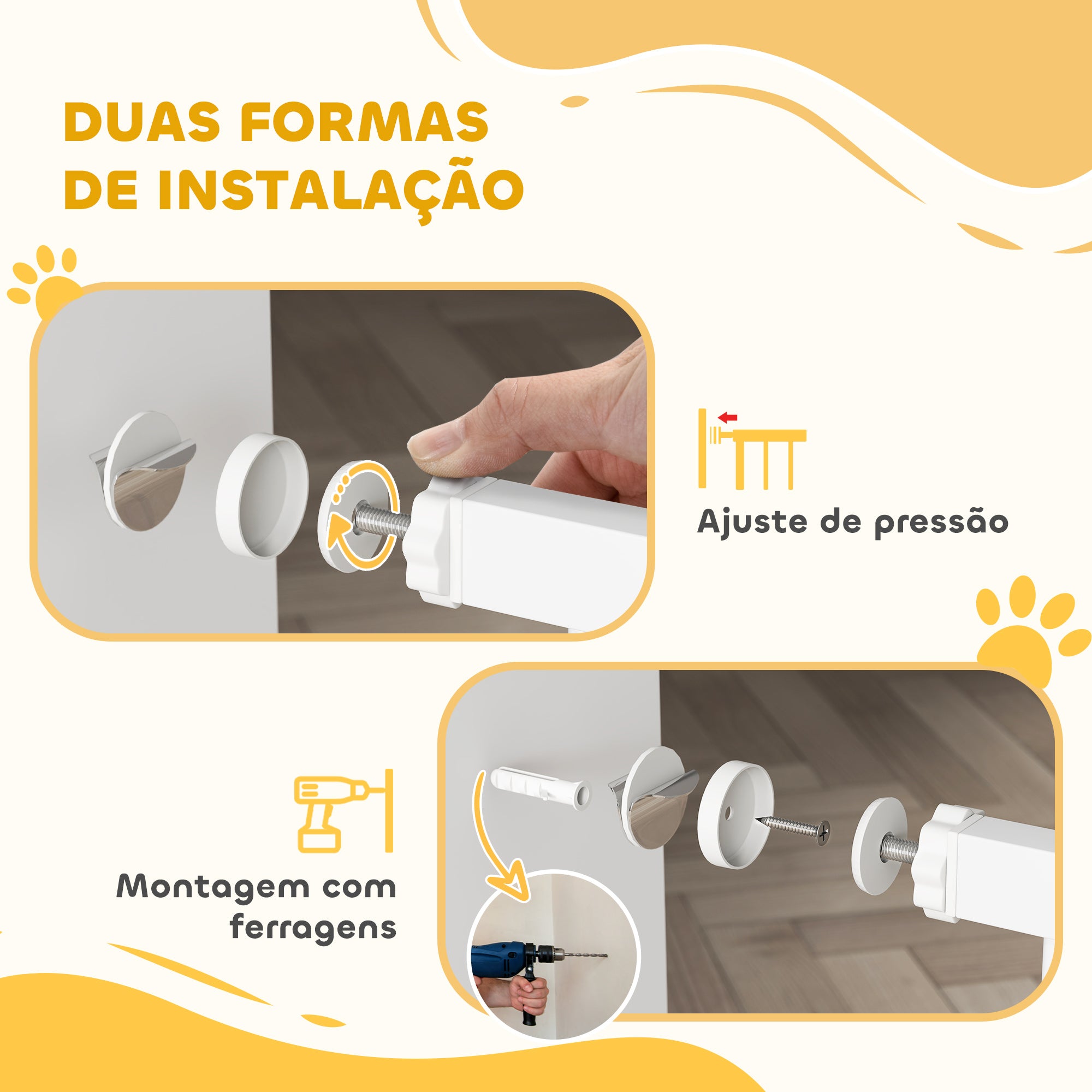 Barreira de Segurança Extensível 76-102x96 cm Branco