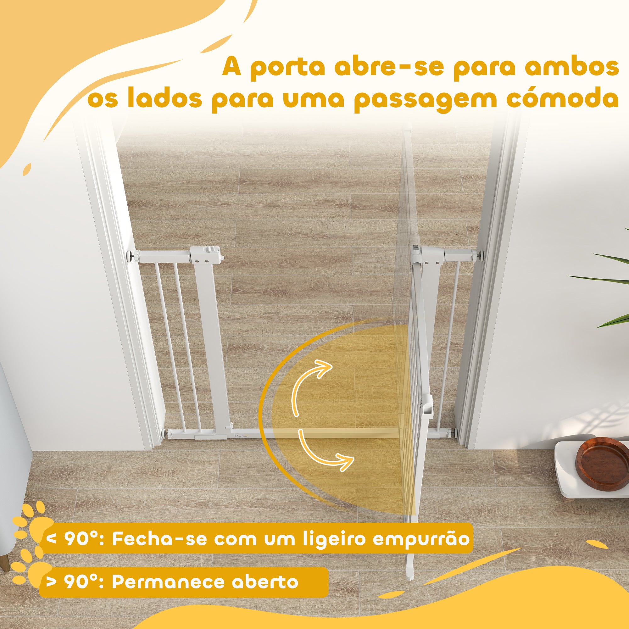 Barreira de Segurança Extensível 76-102x96 cm Branco
