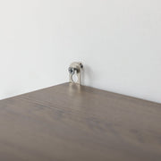 Estante de Parede Moderna com 3 Prateleiras de Armazenamento 50x20x56cm Branco e Nogueira