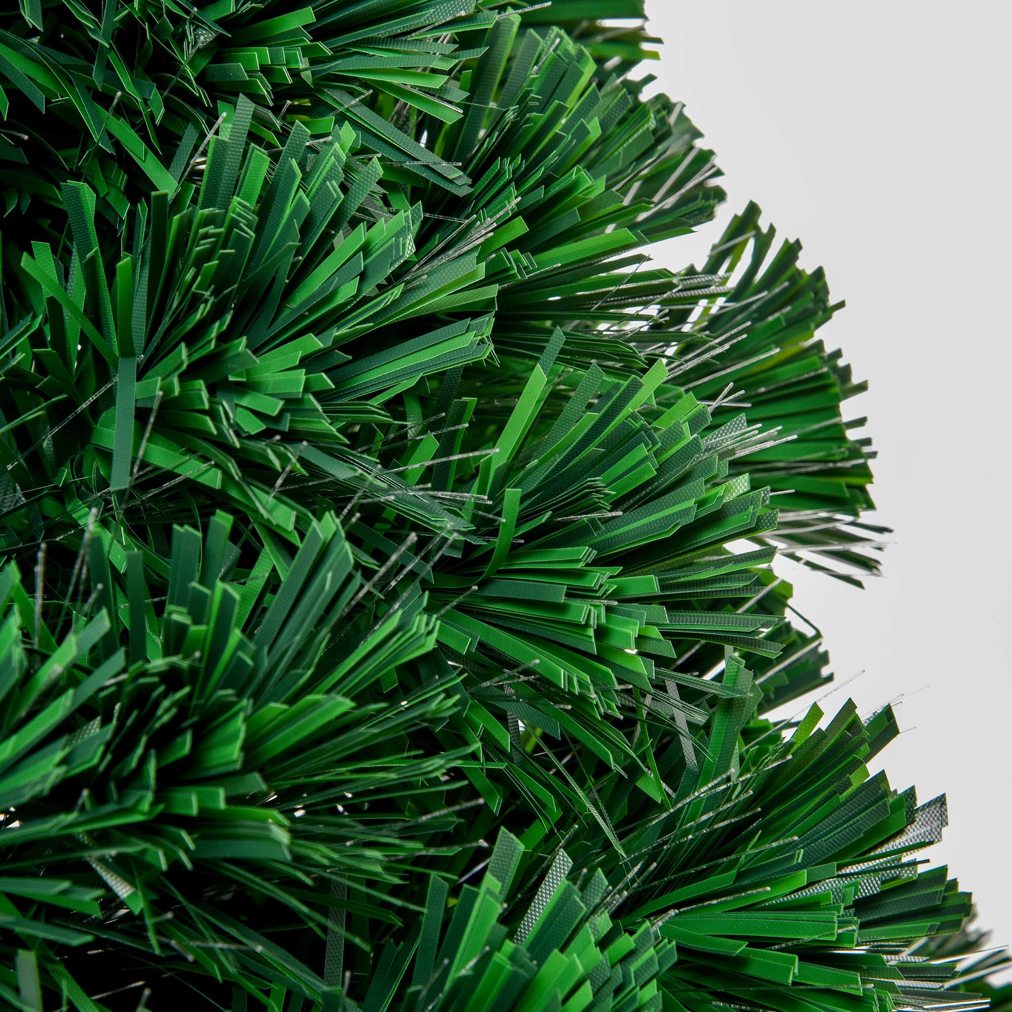 Árvore de Natal Artificial 120 cm Verde Ø60x120 cm com Fibra Óptica
