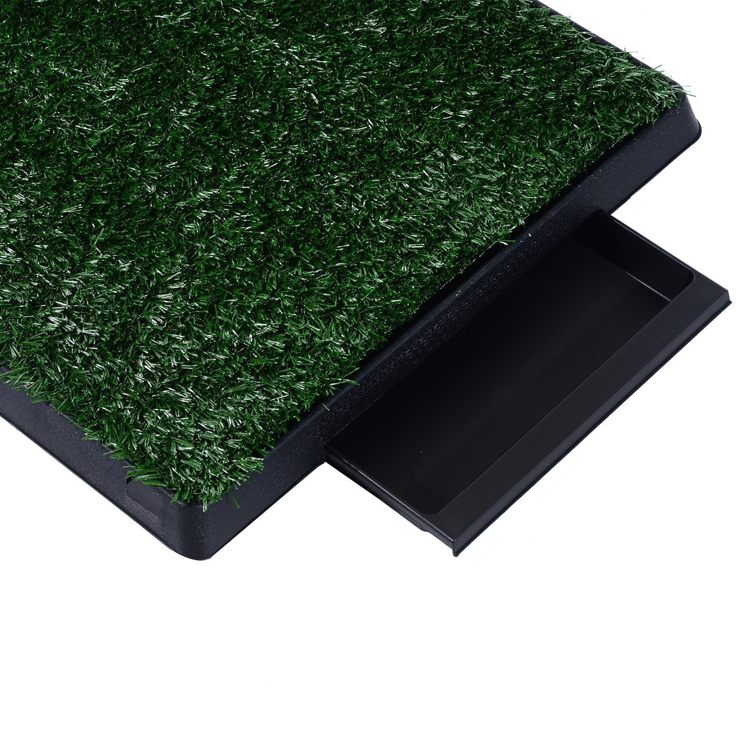 Sanita para Cães com Relva Artificial 51x63x6 cm - Verde e Preto