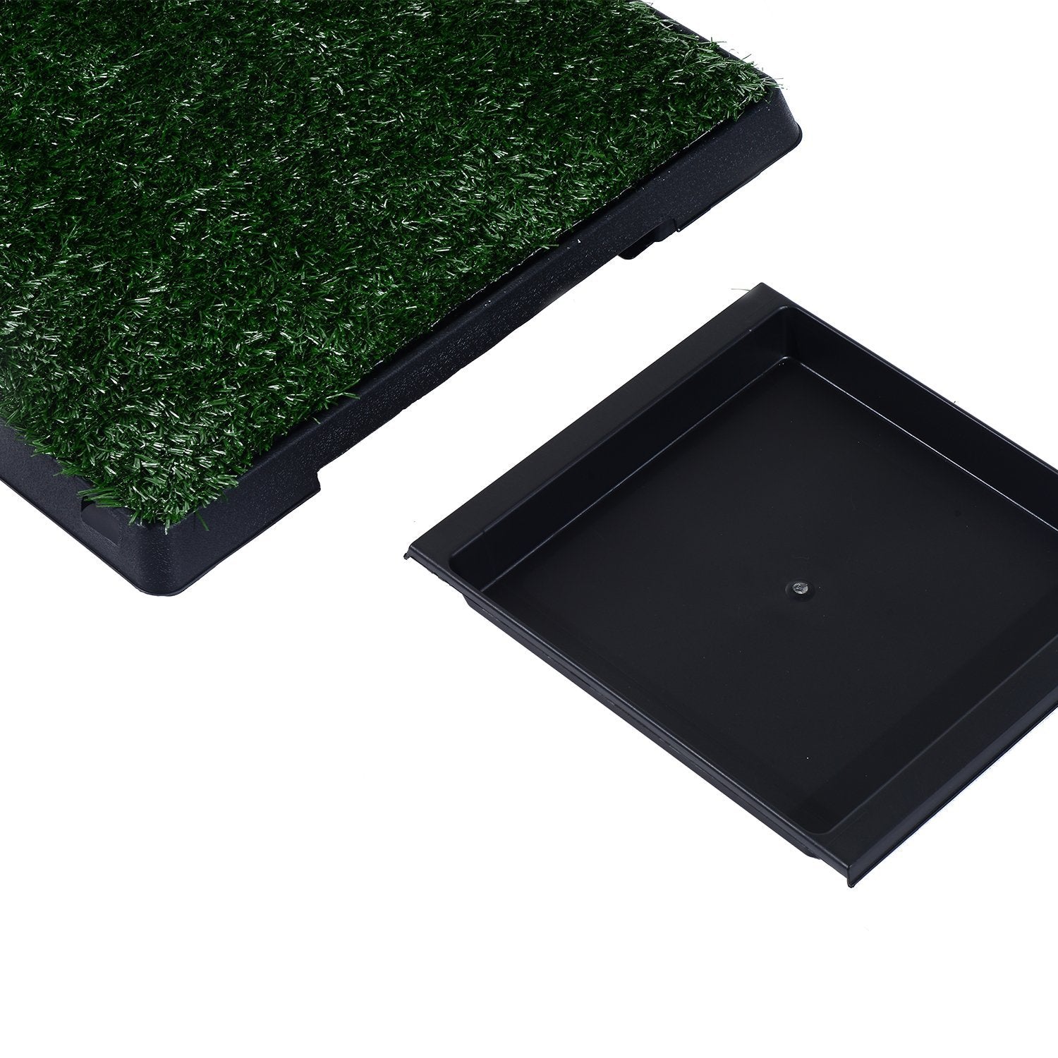 Sanita para Cães com Relva Artificial 51x63x6 cm - Verde e Preto