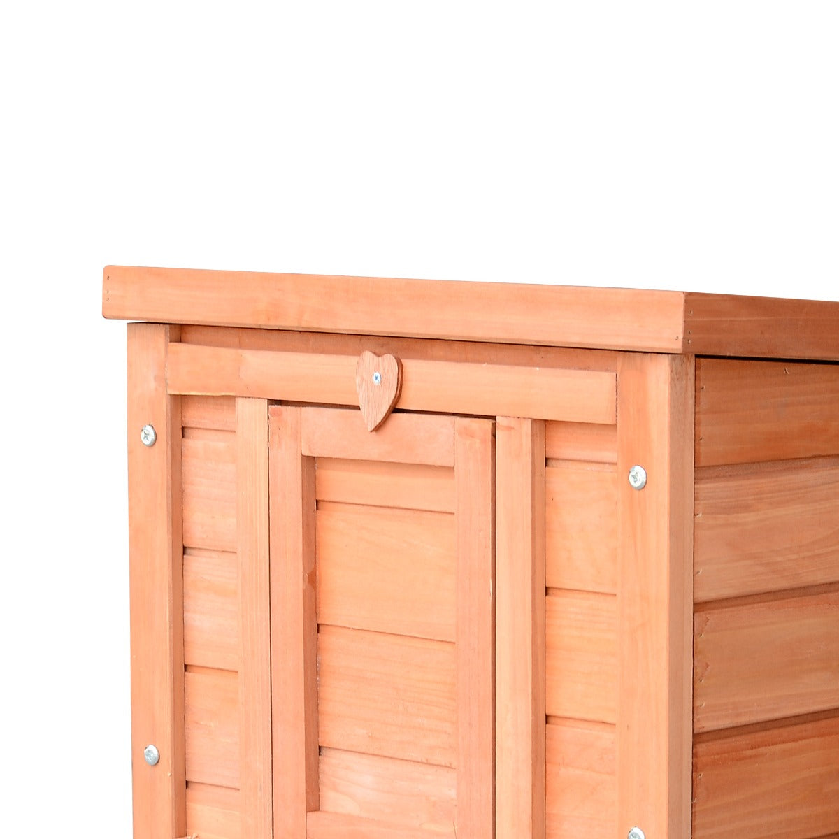 Casinha de Madeira para Coelhos - 42x51x43 cm - Cor de Madeira Natural