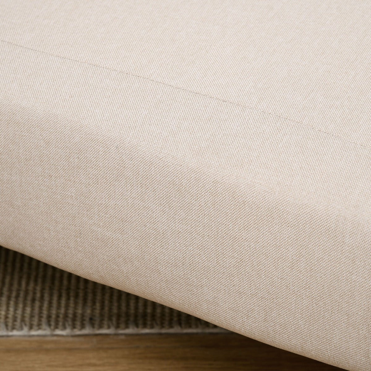 Poltrona Sofá Cama Individual Dobrável Bege Claro 94x78x80 cm