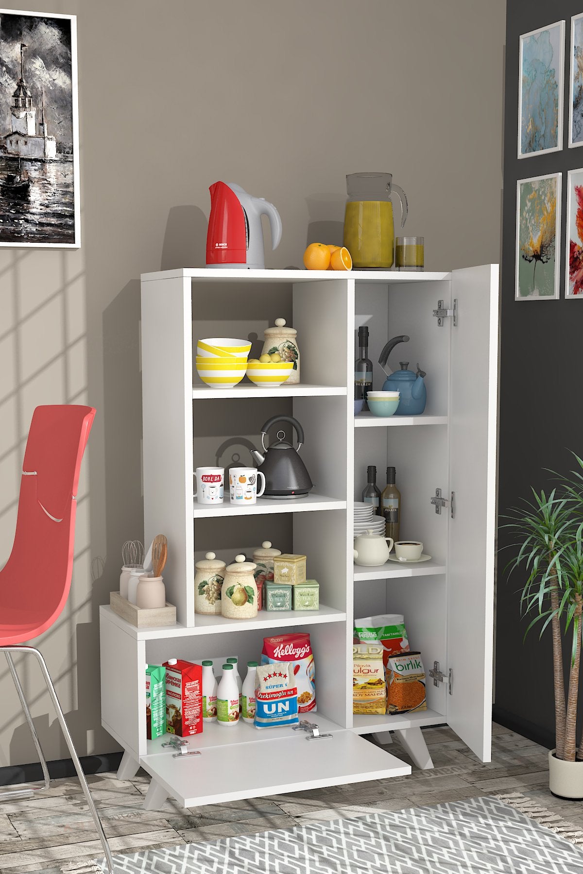 Armário multiuso-Agostina-Branco