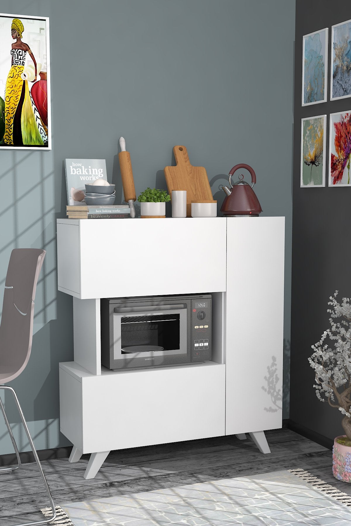 Armário multiuso-Bambi-Branco