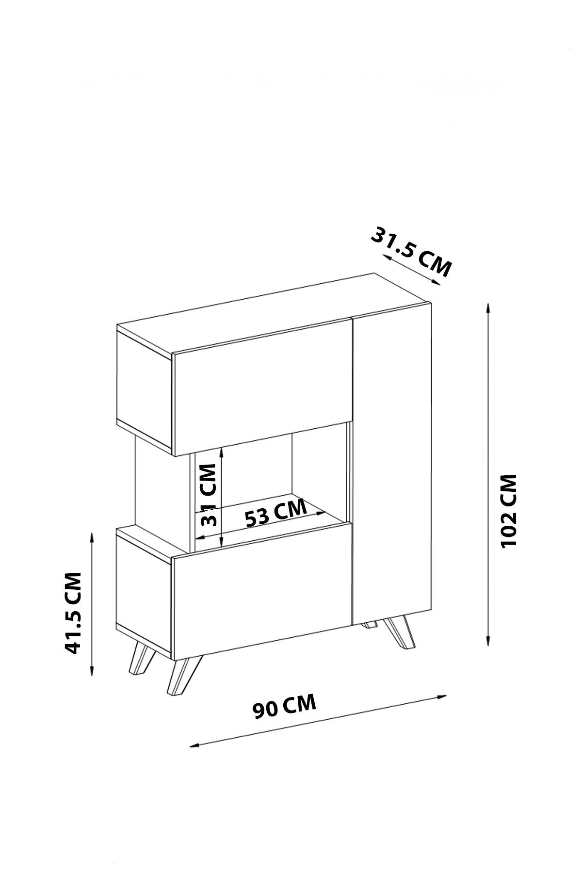 Armário multiuso-Bambi-Branco