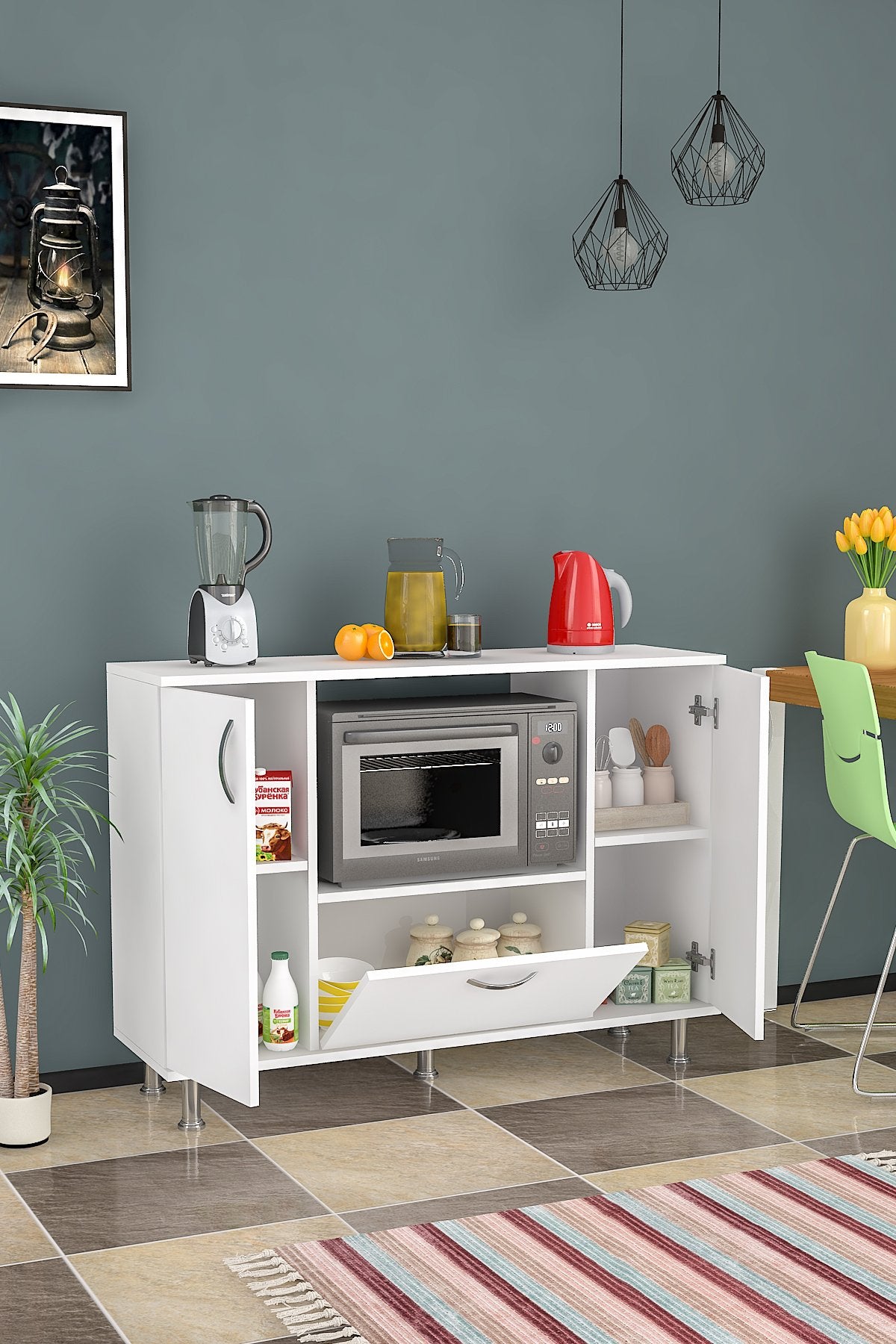 Armário multiuso-Pietro-Branco